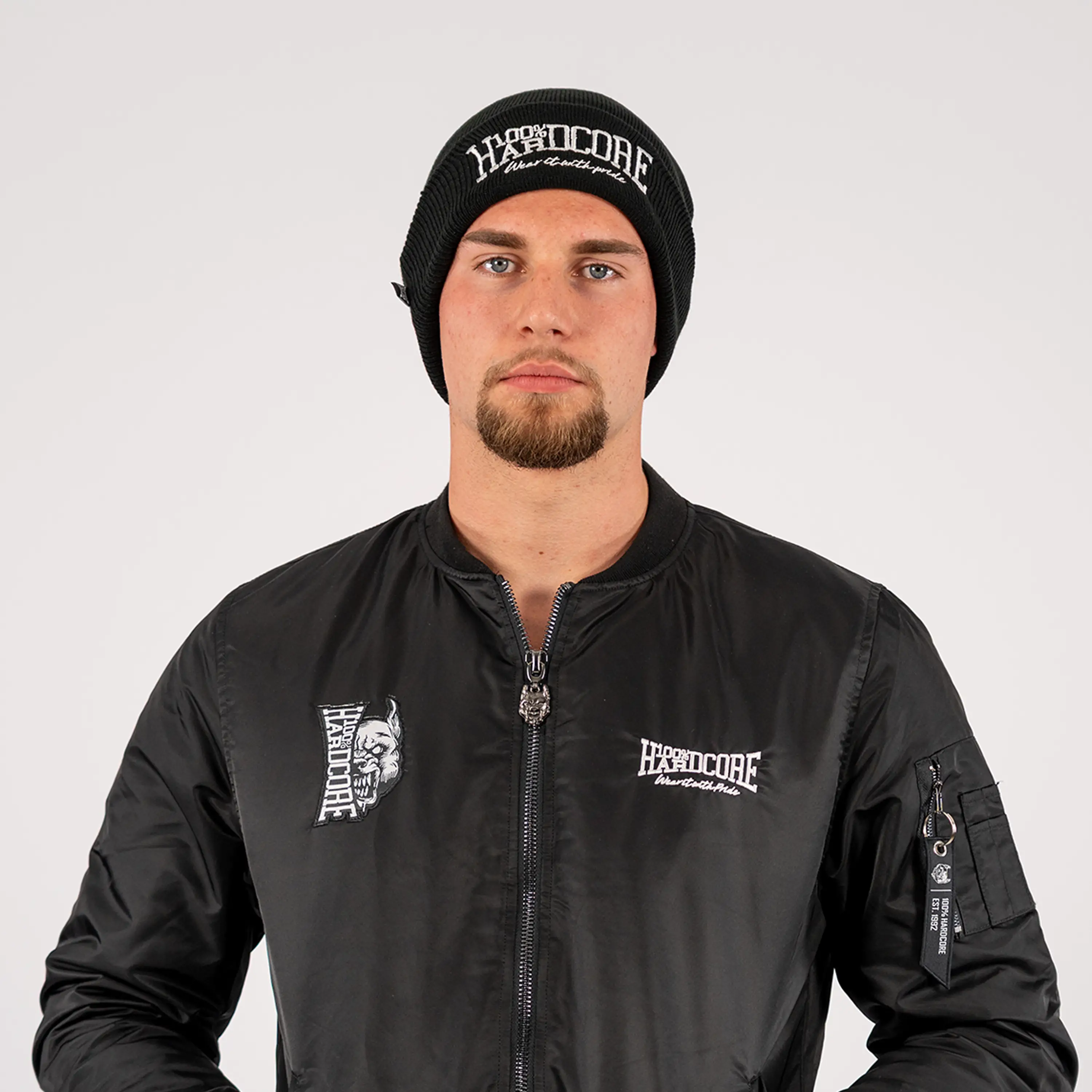 100% Hardcore Bomberjacket Branded Rage Black - Image 5