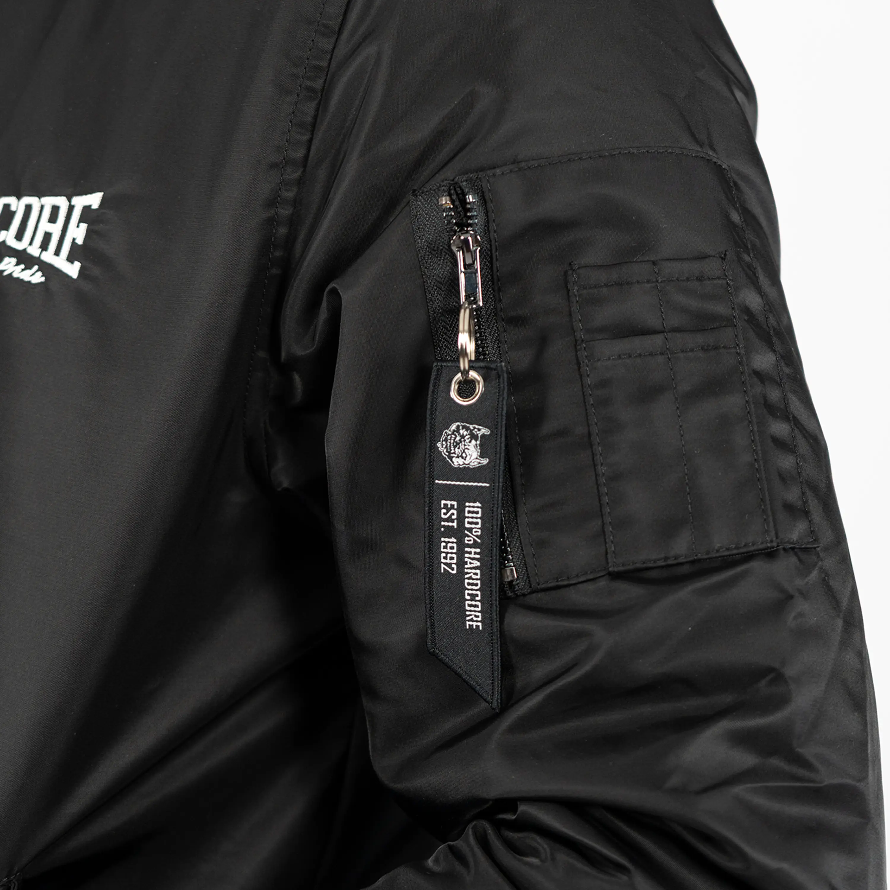 100% Hardcore Bomberjacket Branded Rage Black - Image 6