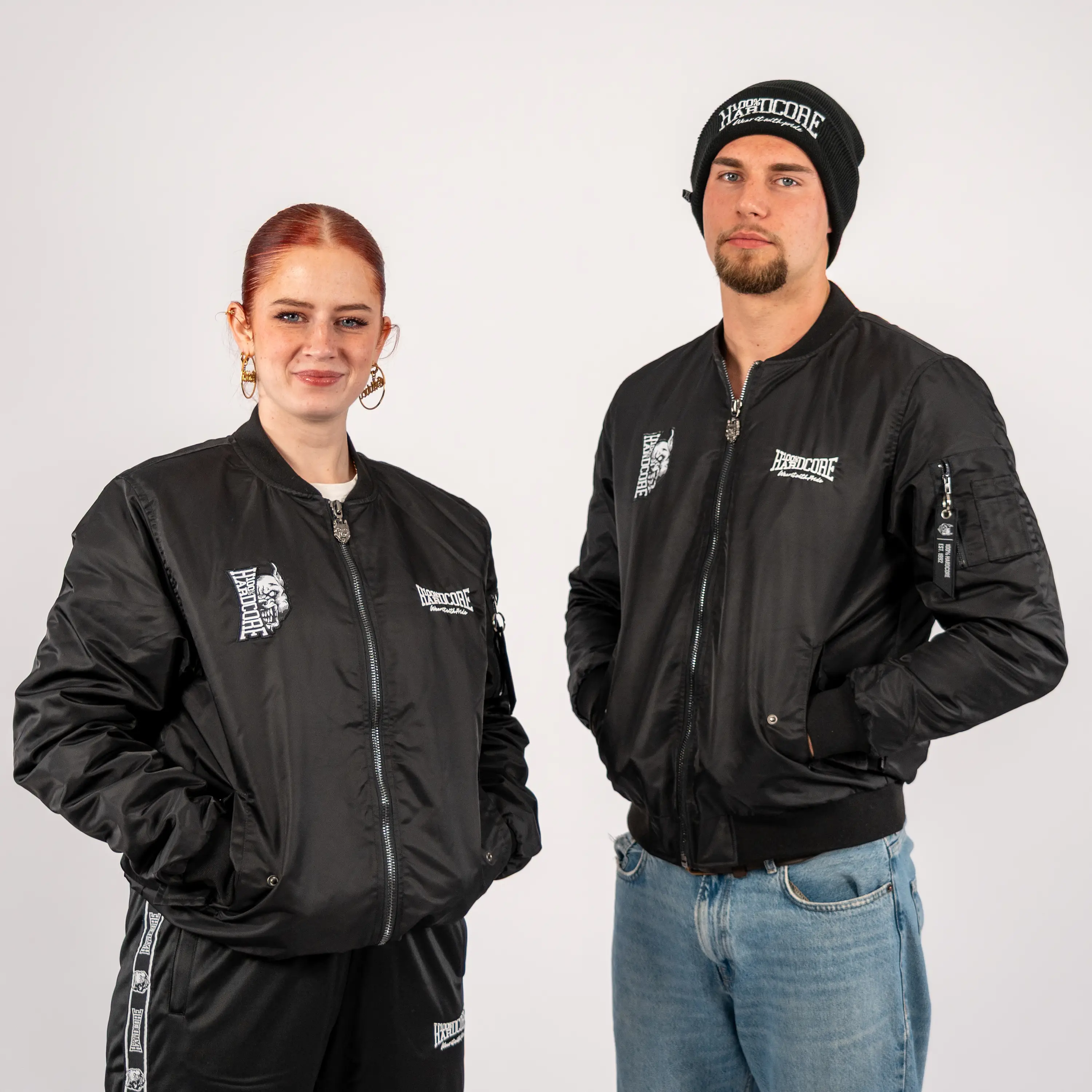 100% Hardcore Bomberjacket Branded Rage Black - Image 7
