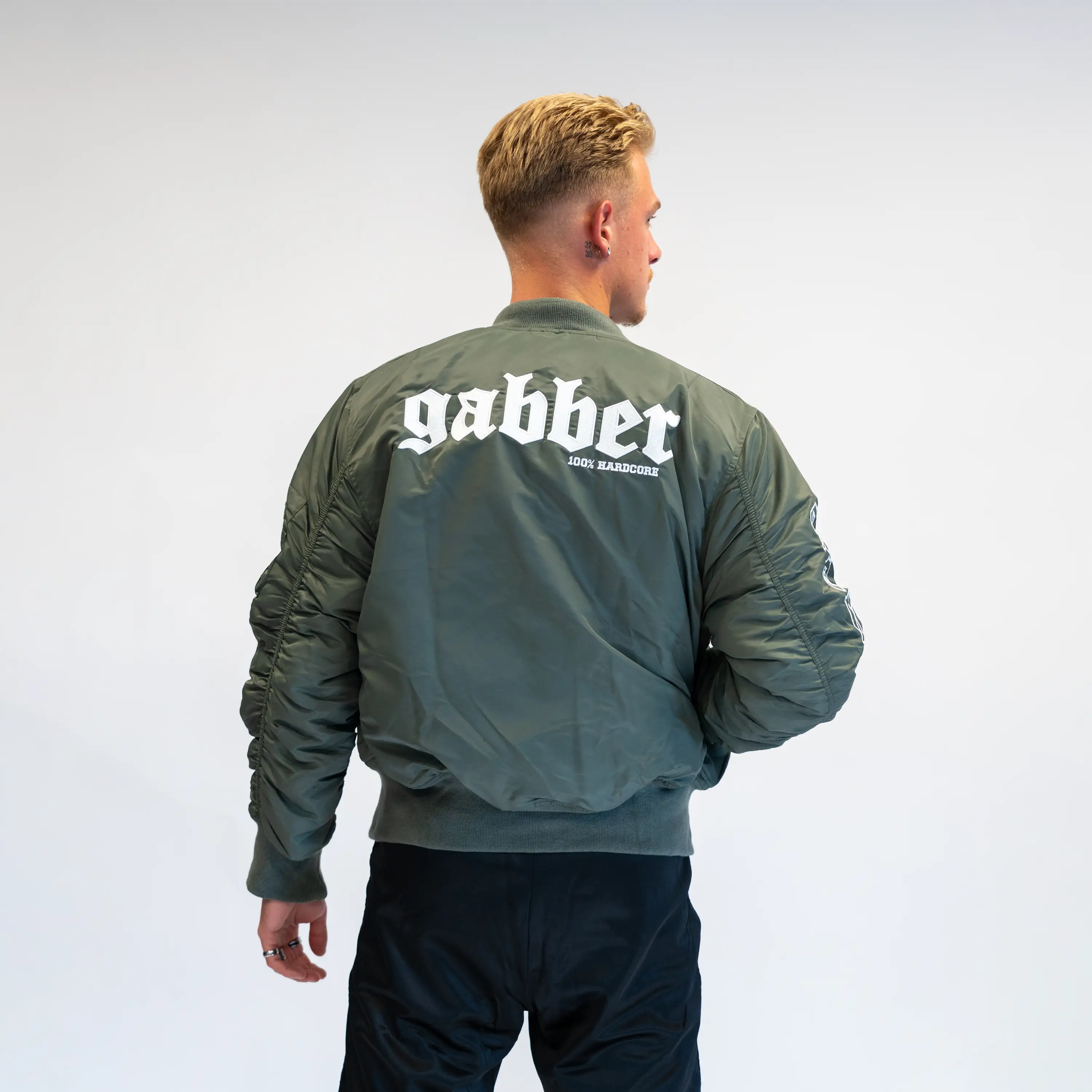 100% Hardcore Bomberjacket Gabber Green - Image 4