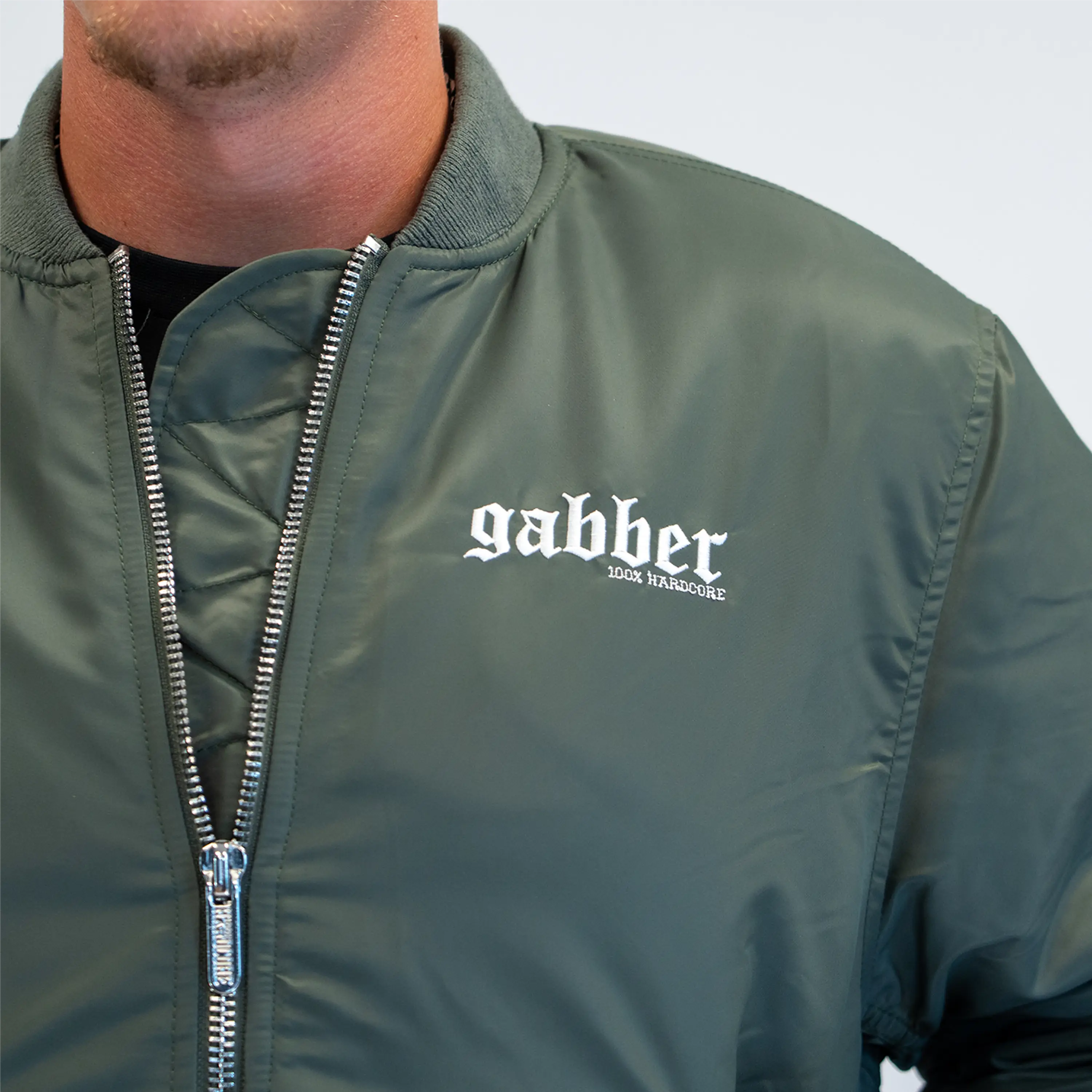 100% Hardcore Bomberjacket Gabber Green - Image 5
