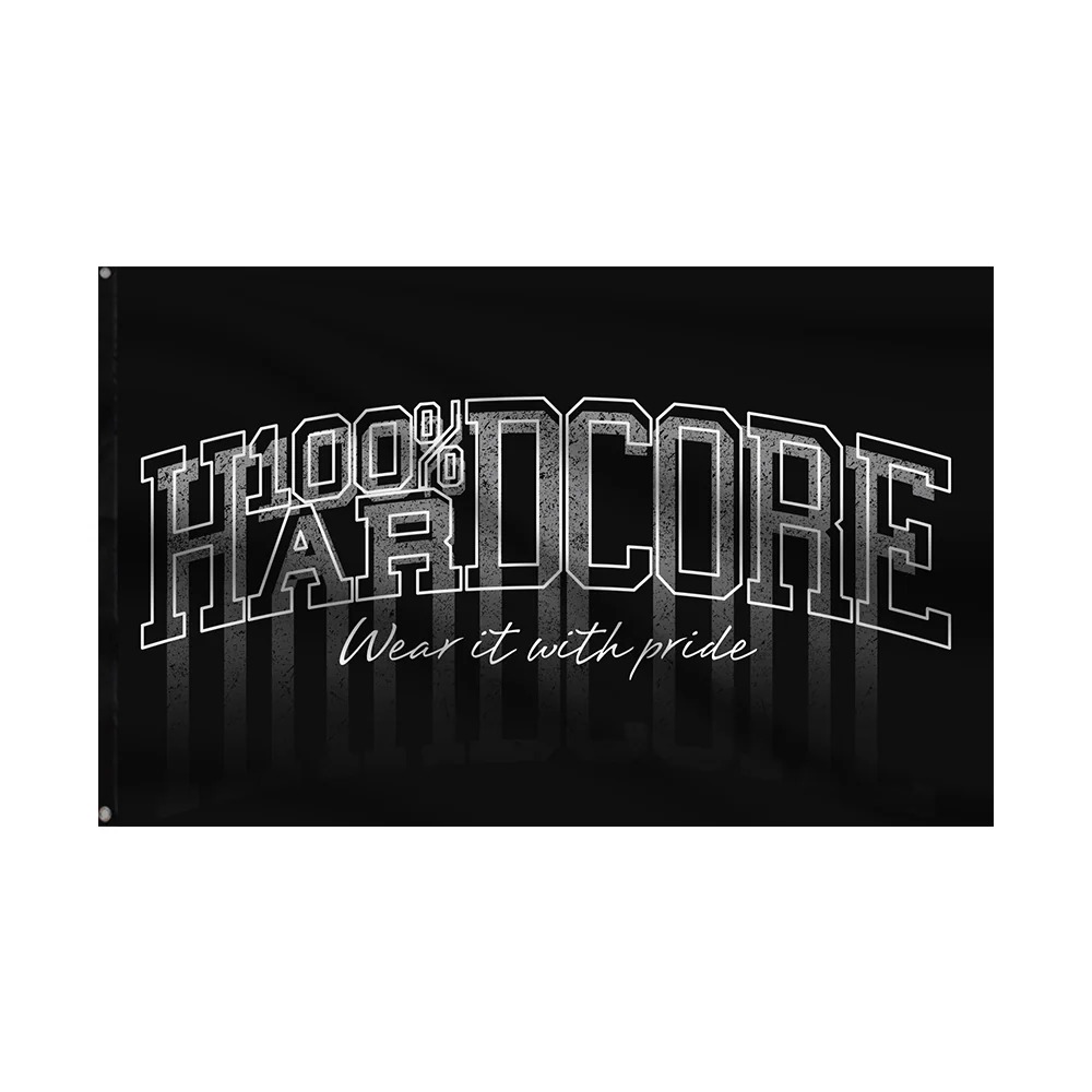 100% Hardcore Flag Faded