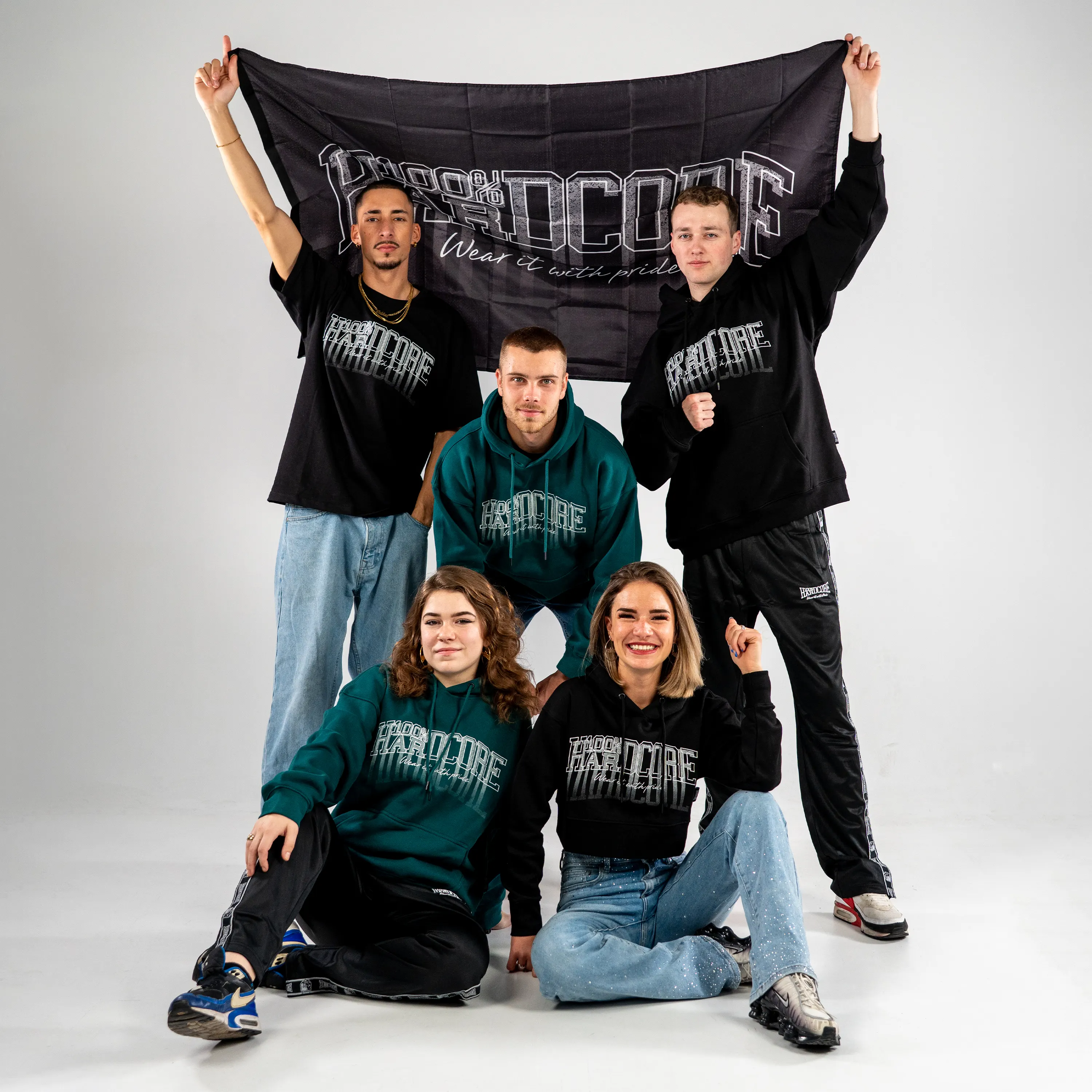 100% Hardcore Flag Faded - Image 2