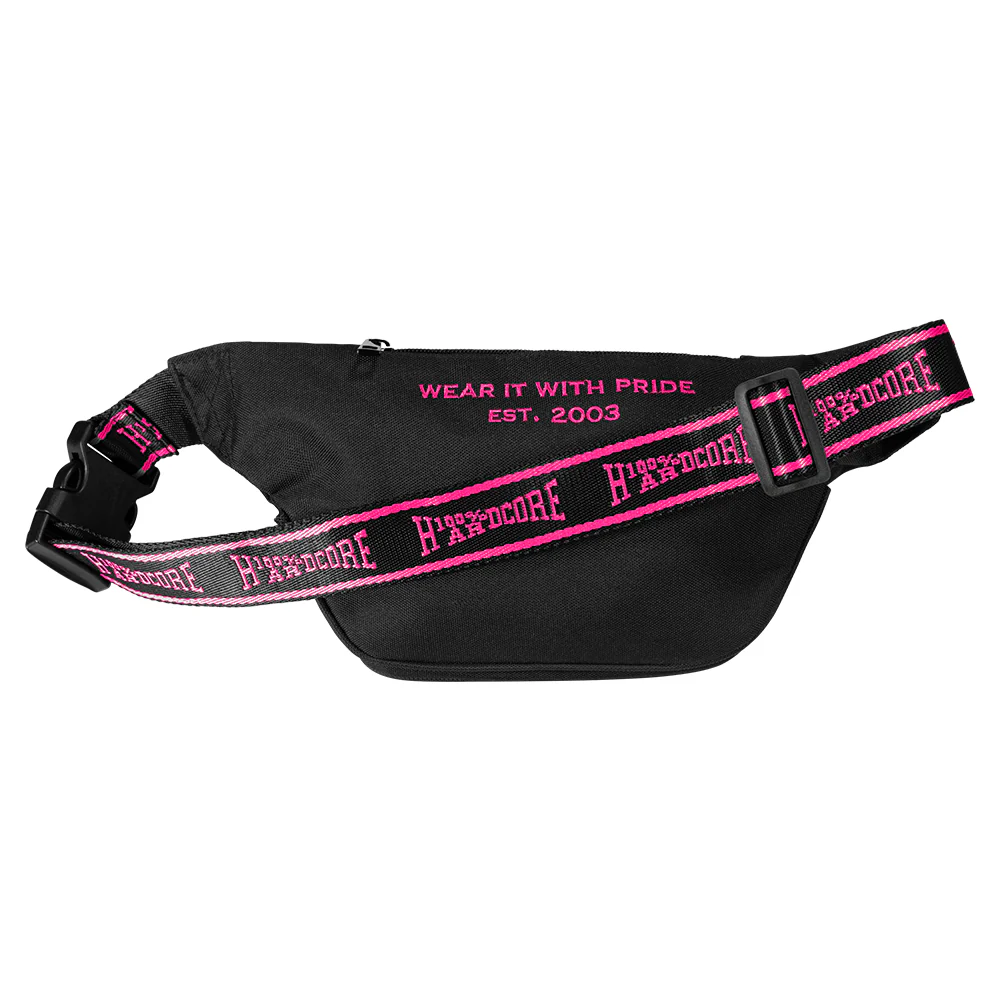 100% Hardcore Hipbag Essential Black/Pink - Image 3