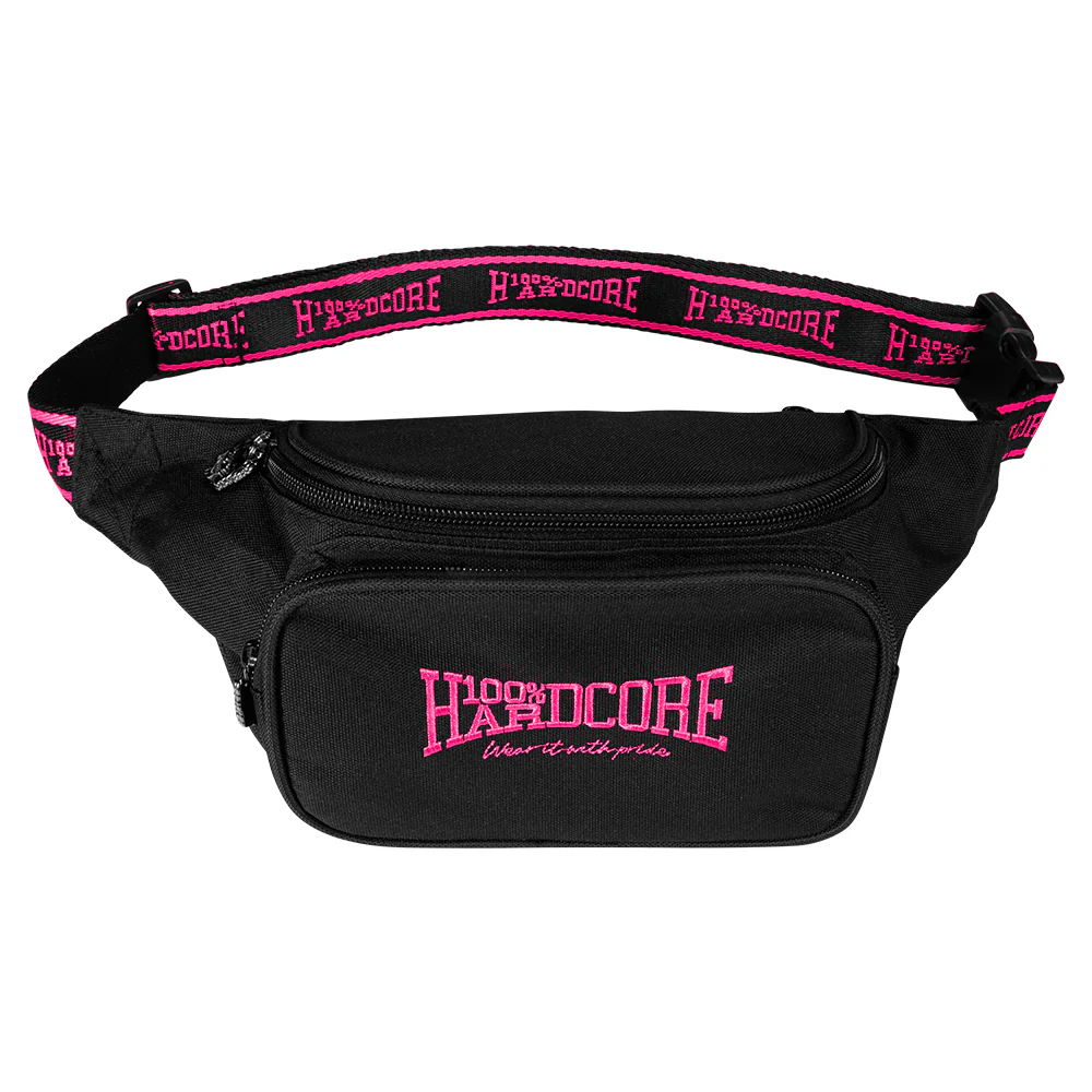 100% Hardcore Hipbag Essential Black/Pink - Image 5