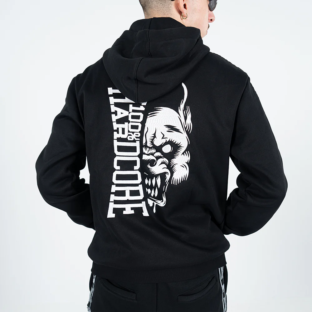 100% Hardcore Hooded Zipper Branded Rage Taped - Image 5
