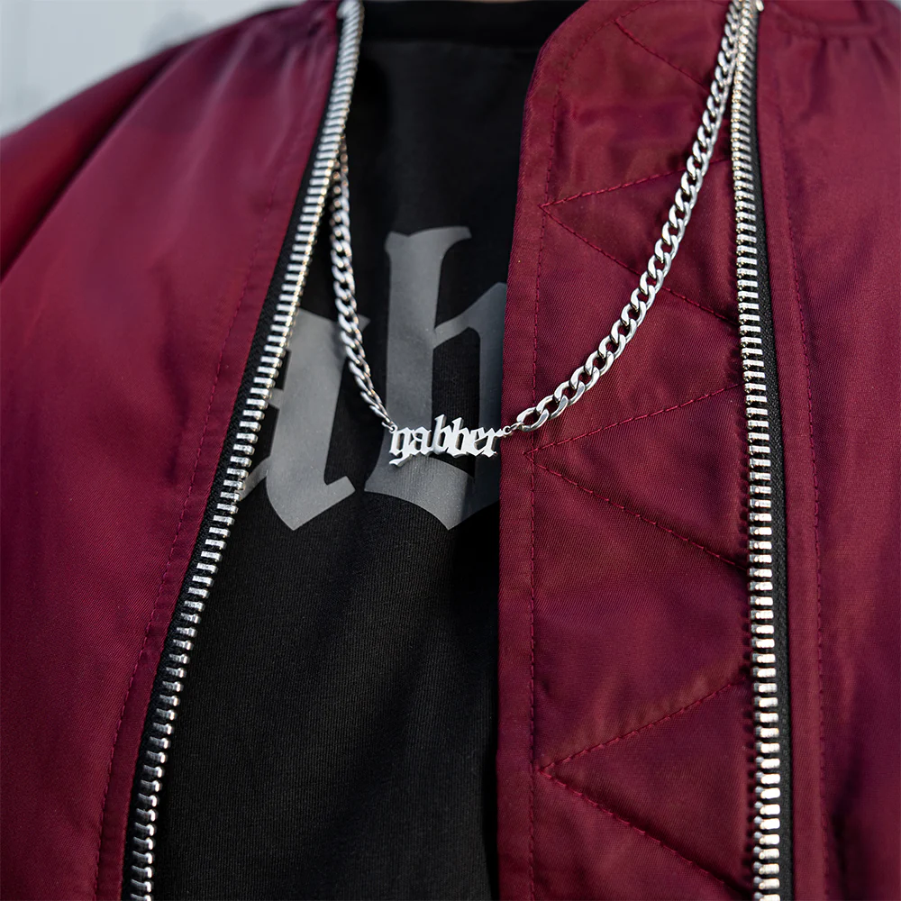 100% Hardcore Necklace Gabber Silver [65 CM] - Image 3