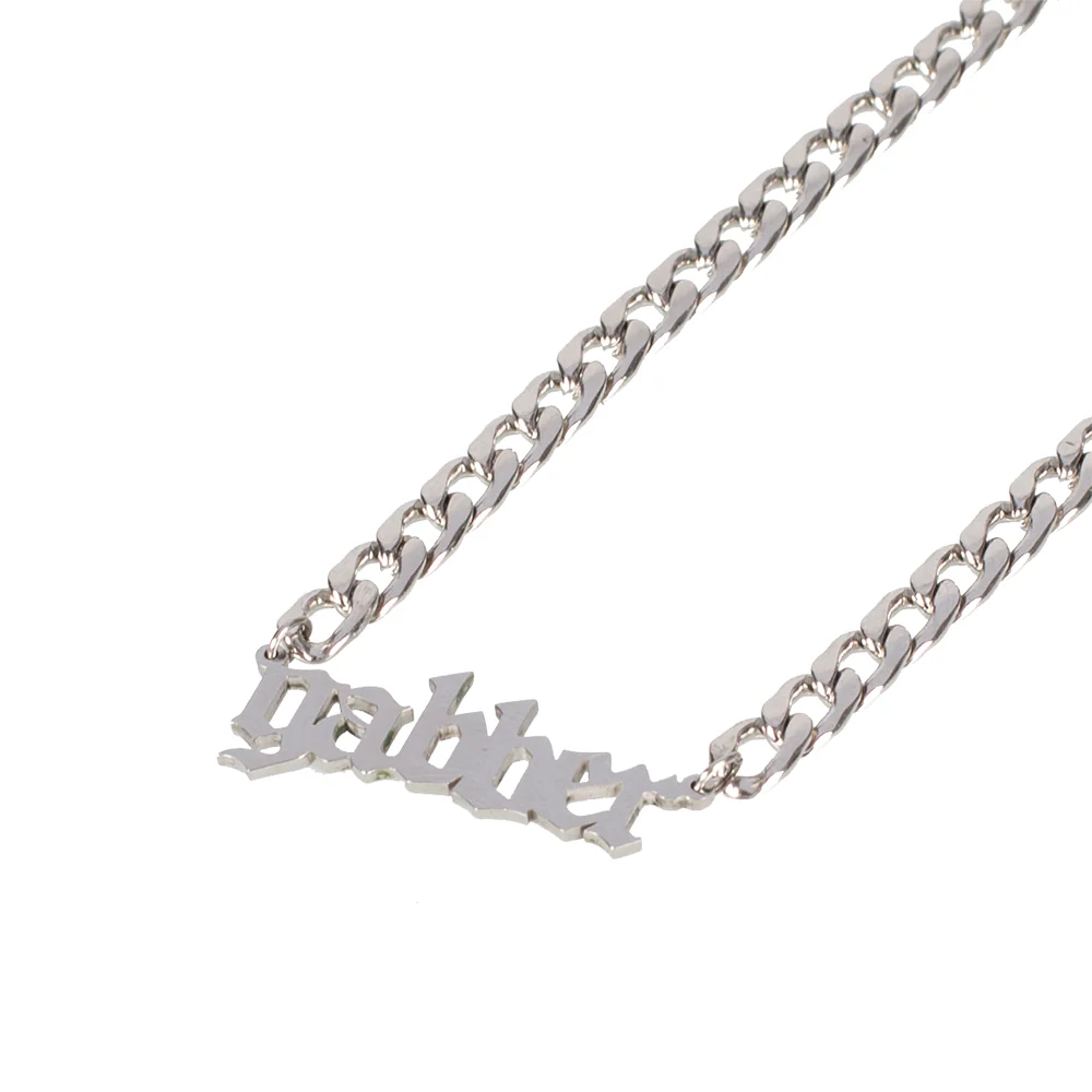100% Hardcore Necklace Gabber Silver [65 CM] - Image 4