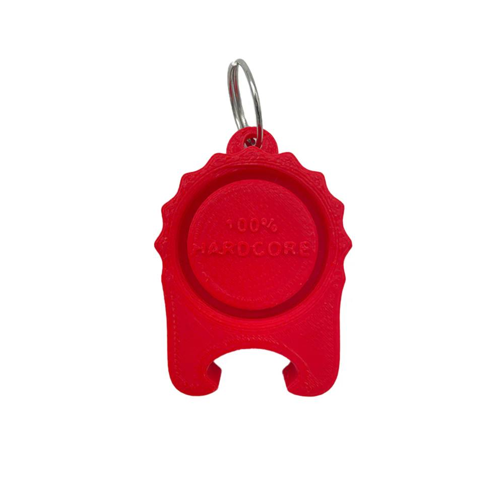 100% Hardcore PartyCap | The universal festival cap with beer opener | Red