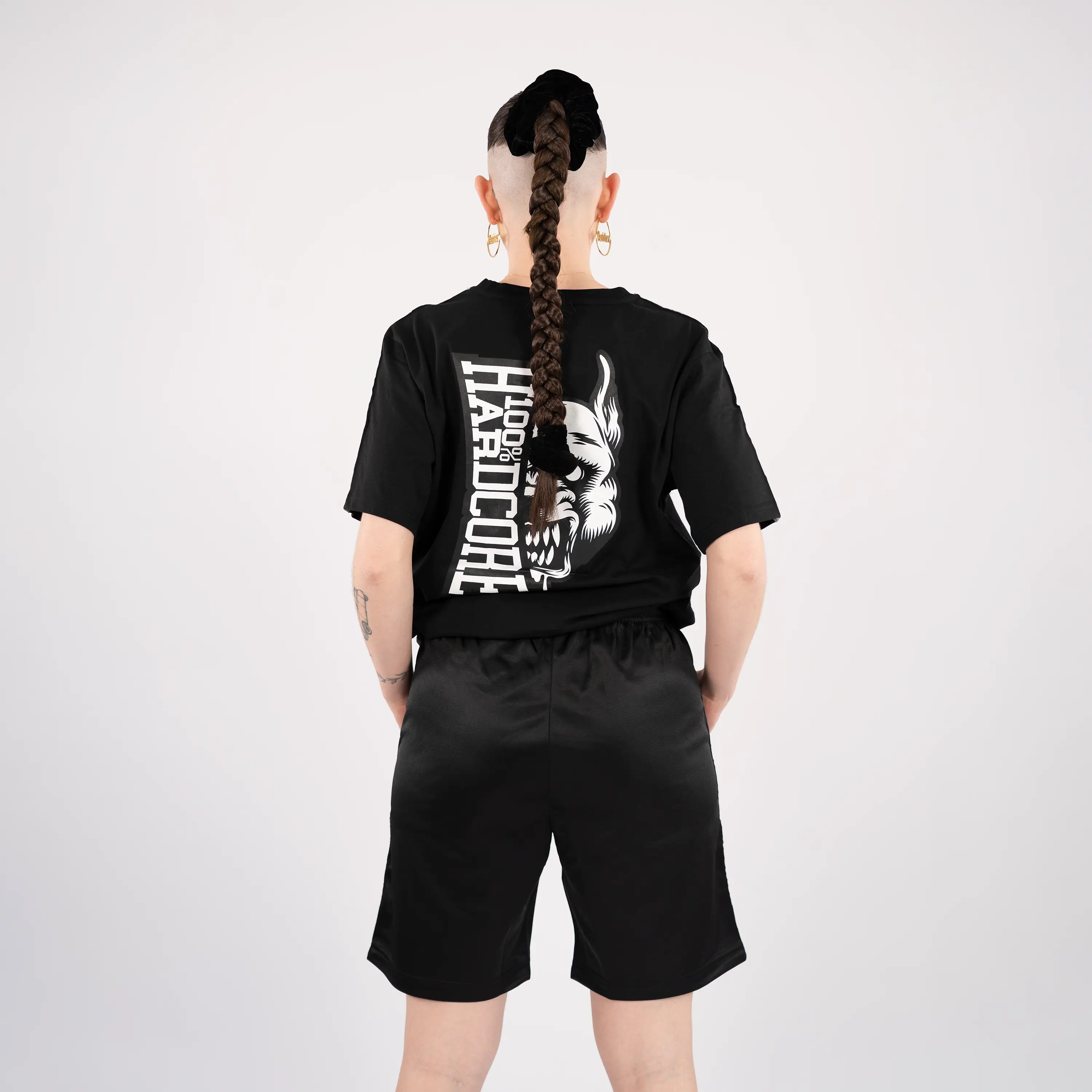 100% Hardcore Short Training Pants Essential Black - Image 4