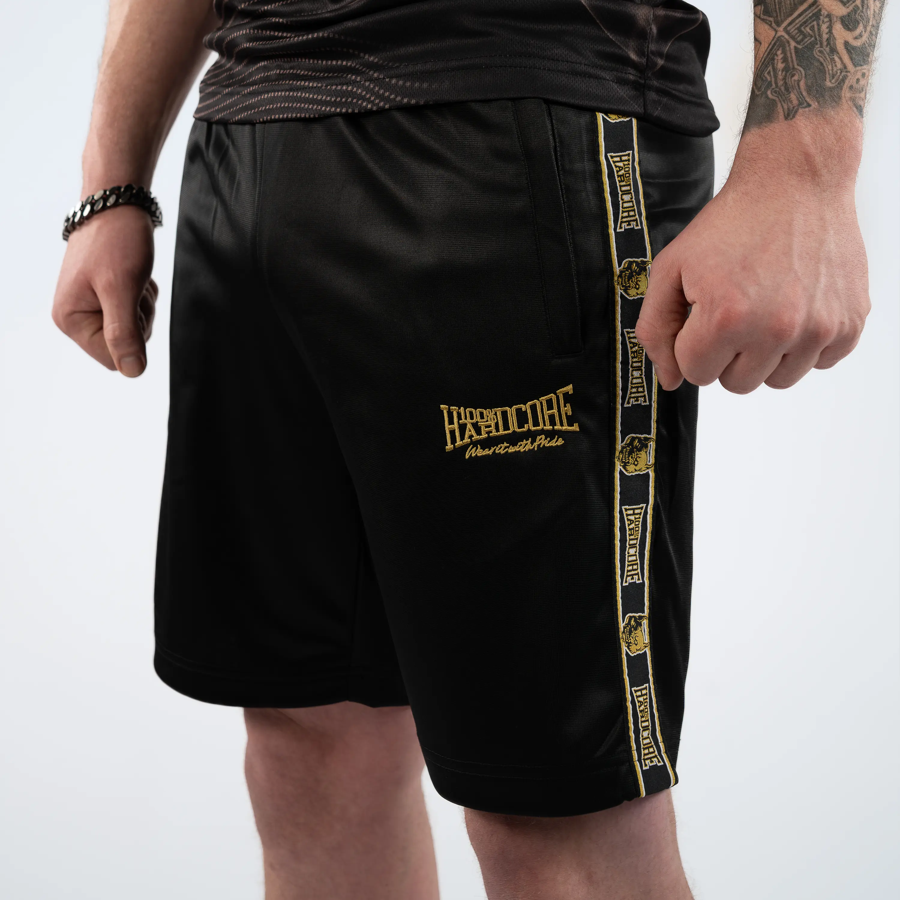 100% Hardcore Short Training Pants Essential Gold - Image 3