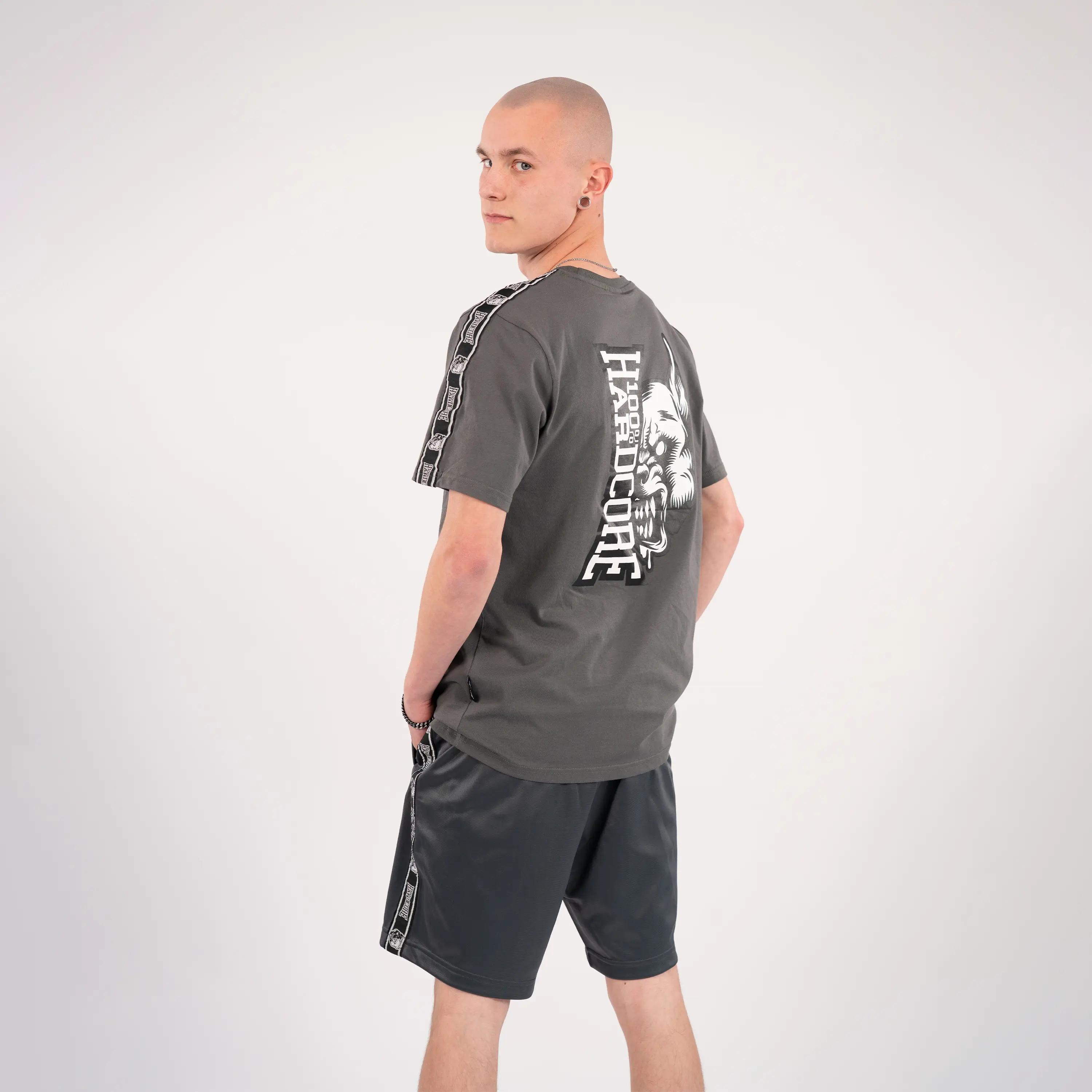 100% Hardcore Short Training Pants Essential Grey - Image 3