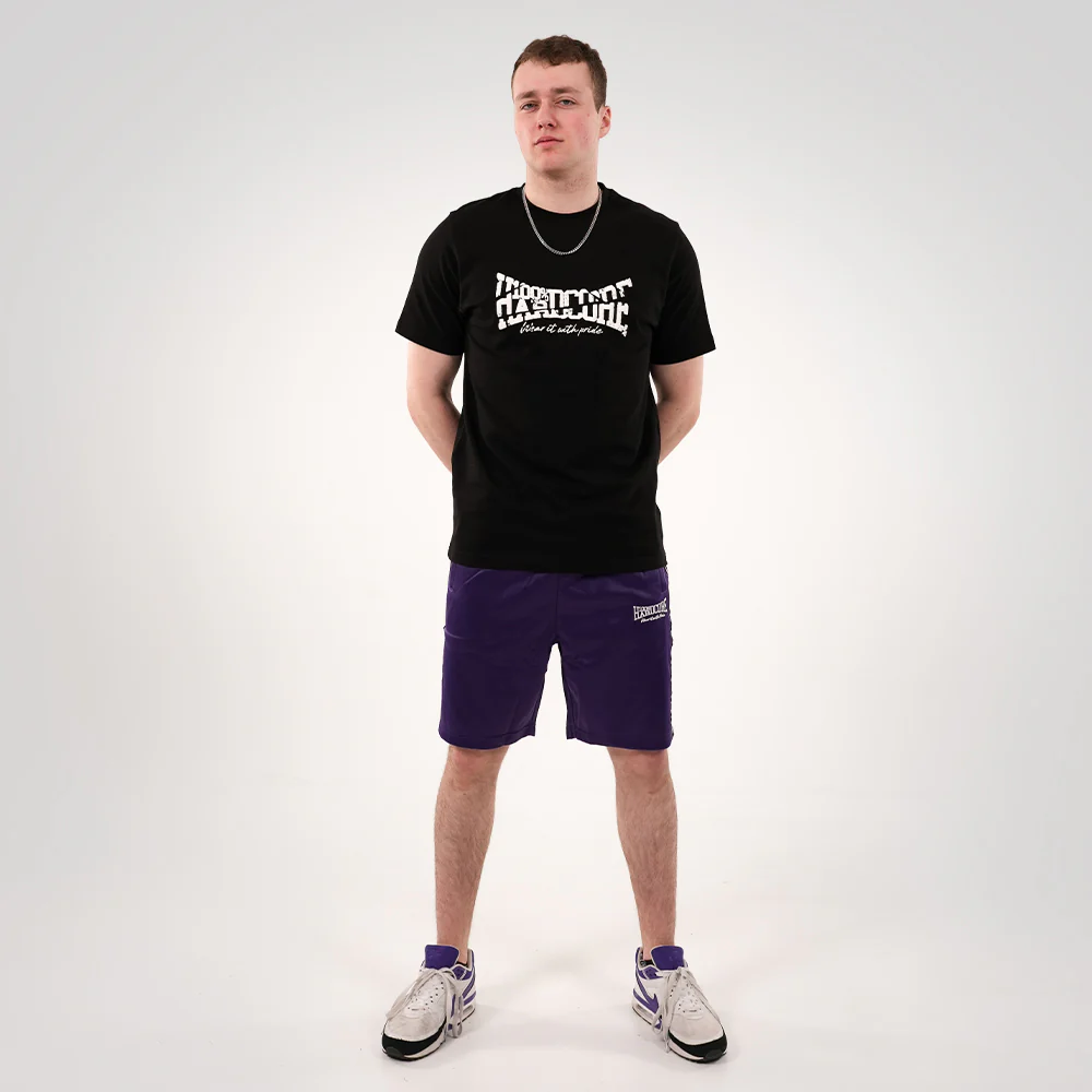 100% Hardcore Short Training Pants Essential Purple - Image 3