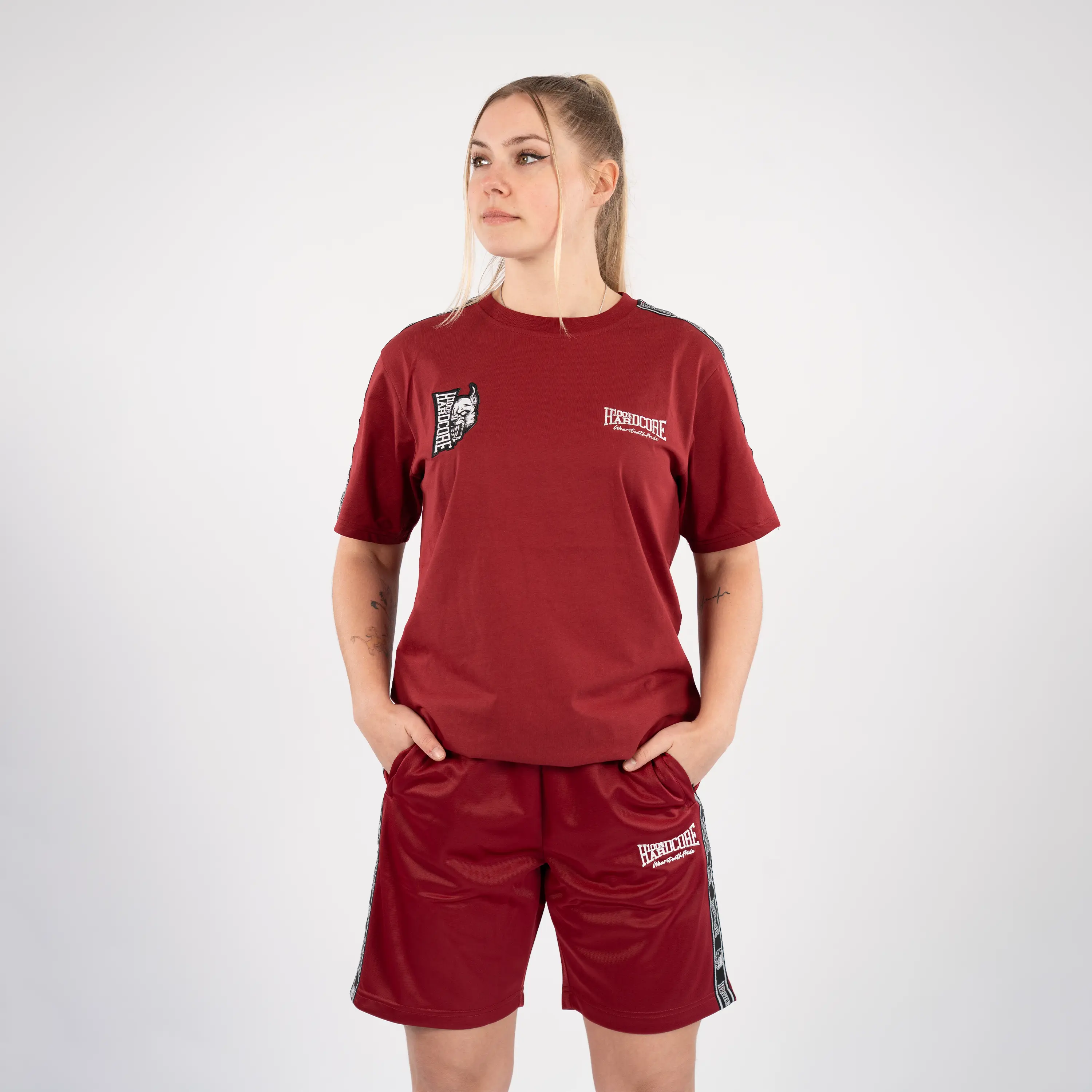 100% Hardcore Short Training Pants Essential Red - Image 6