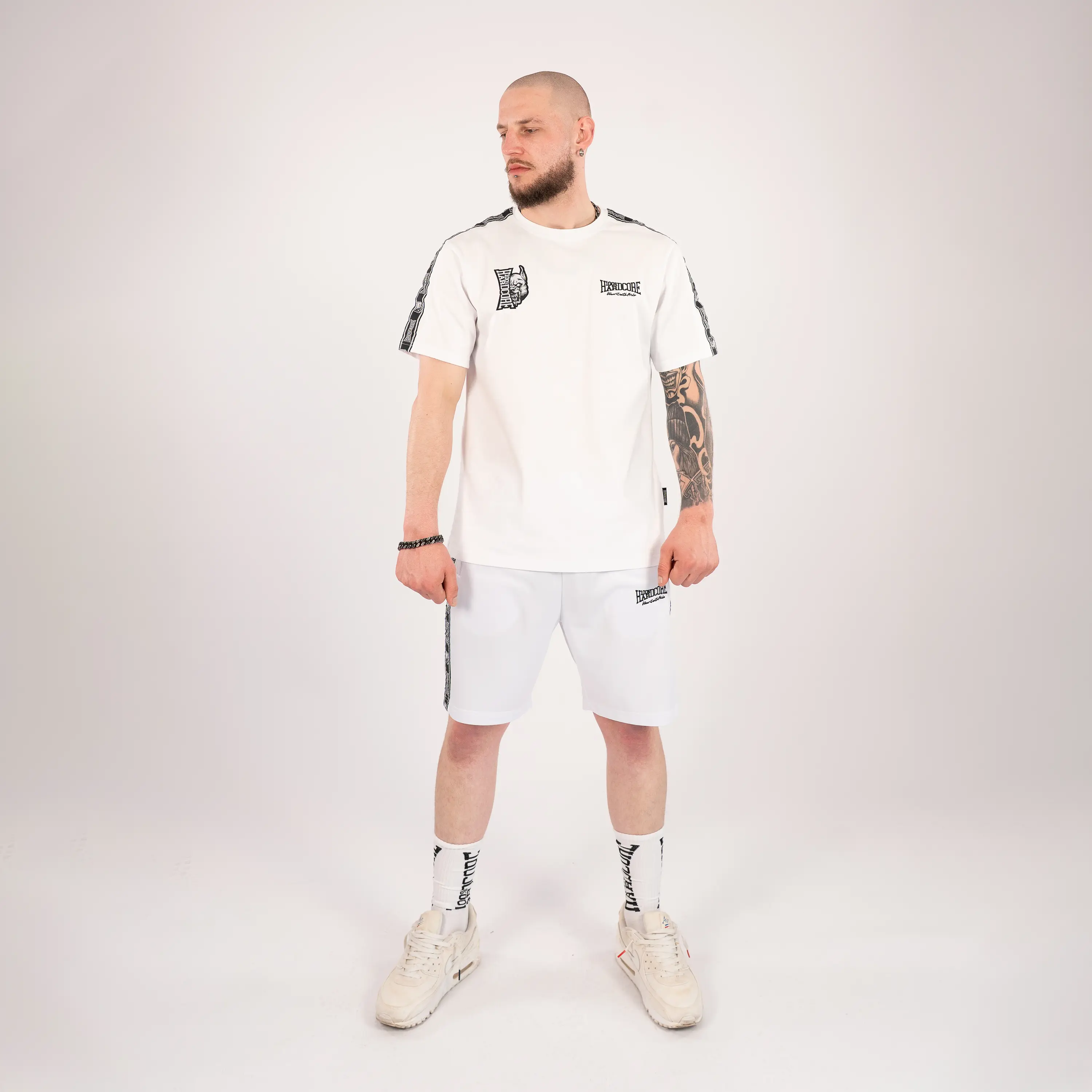 100% Hardcore Short Training Pants Essential White - Image 3
