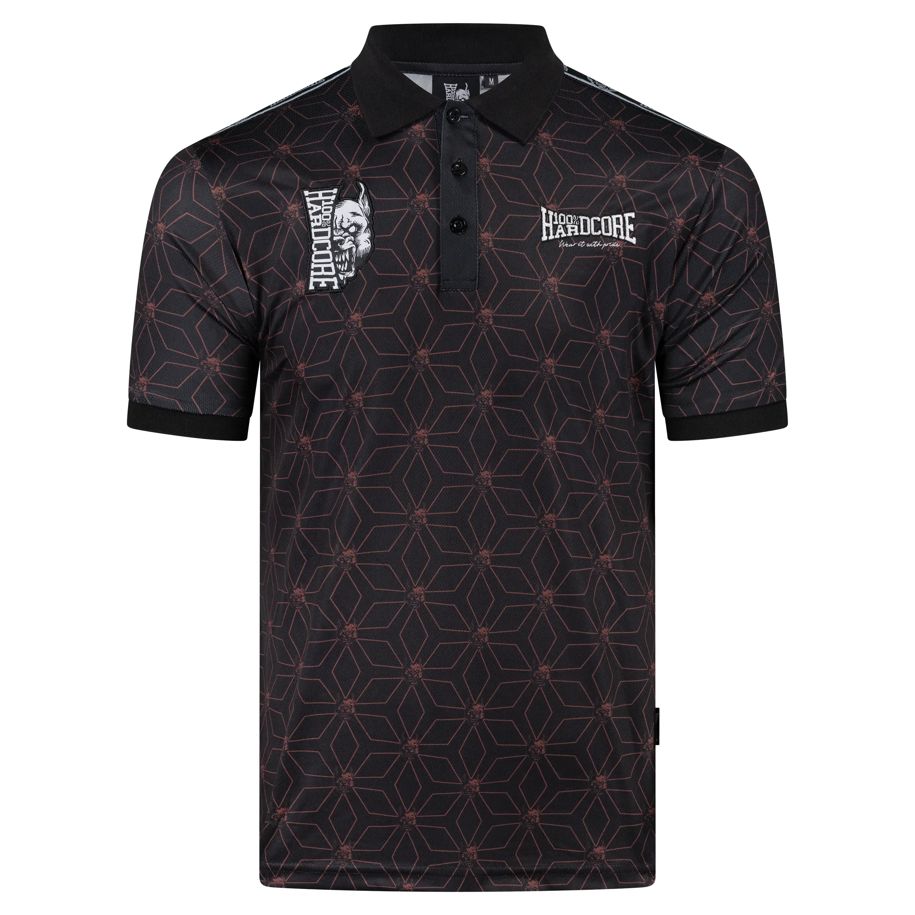 100% Hardcore Soccershirt Essential Taped Red