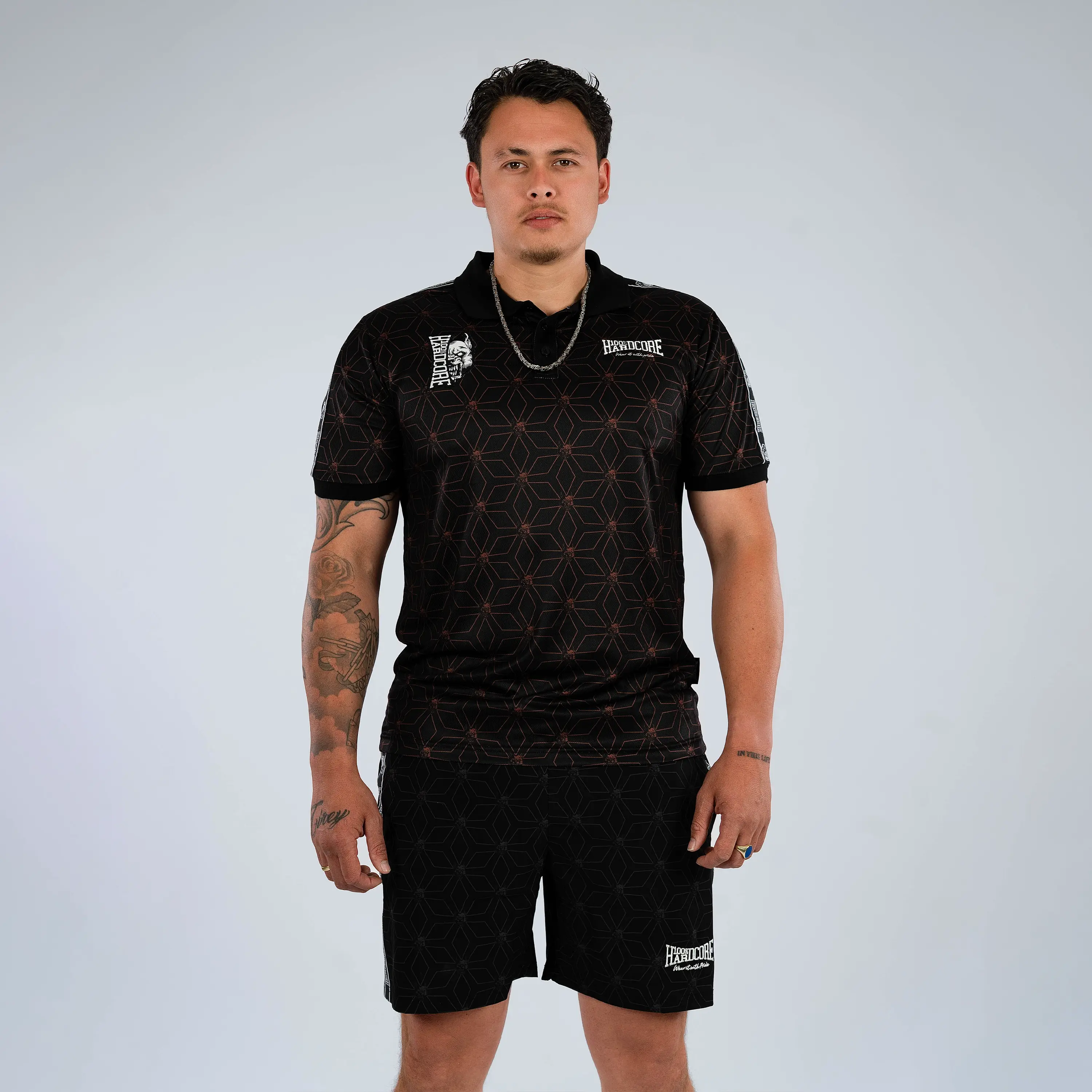 100% Hardcore Soccershirt Essential Taped Red - Image 3
