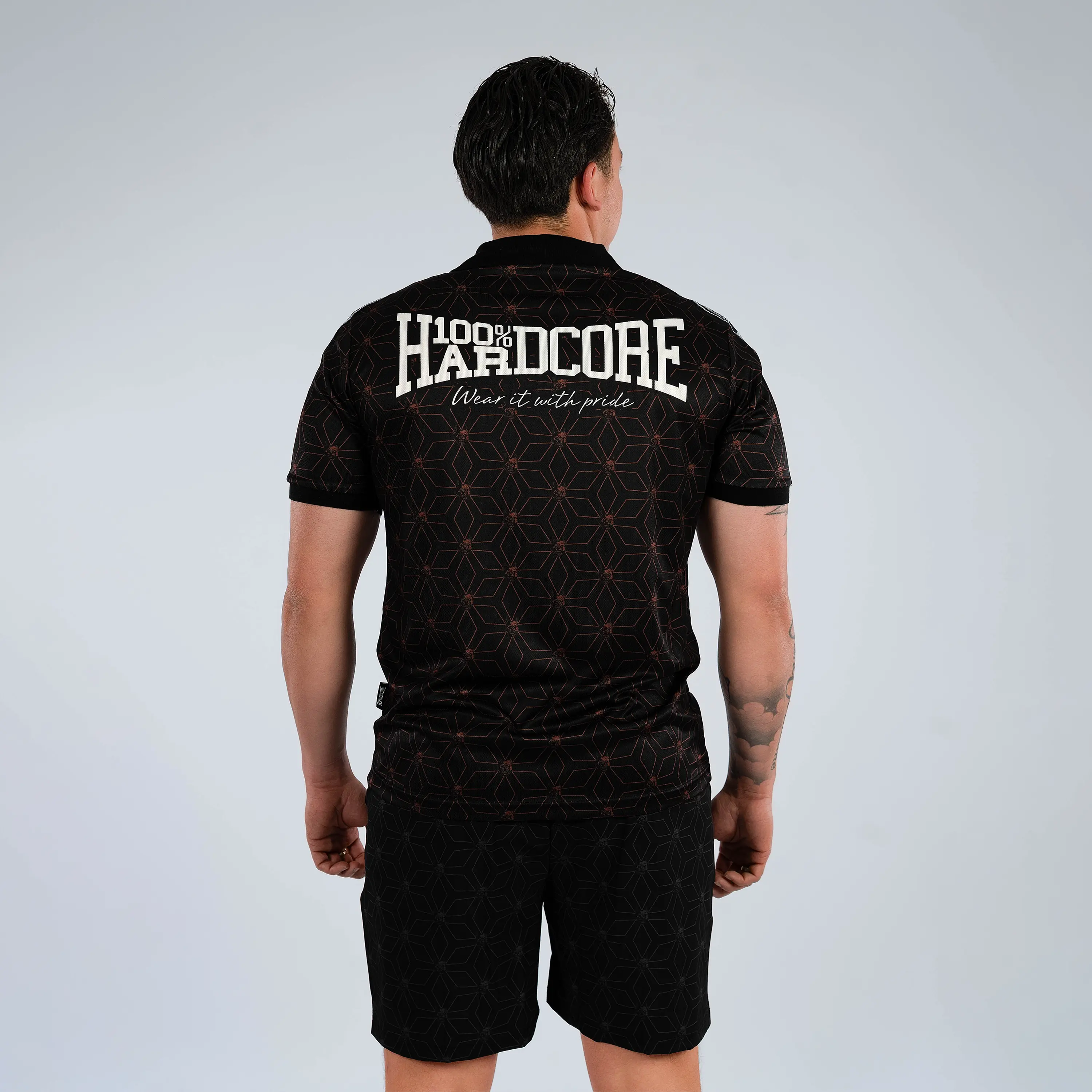 100% Hardcore Soccershirt Essential Taped Red - Image 4