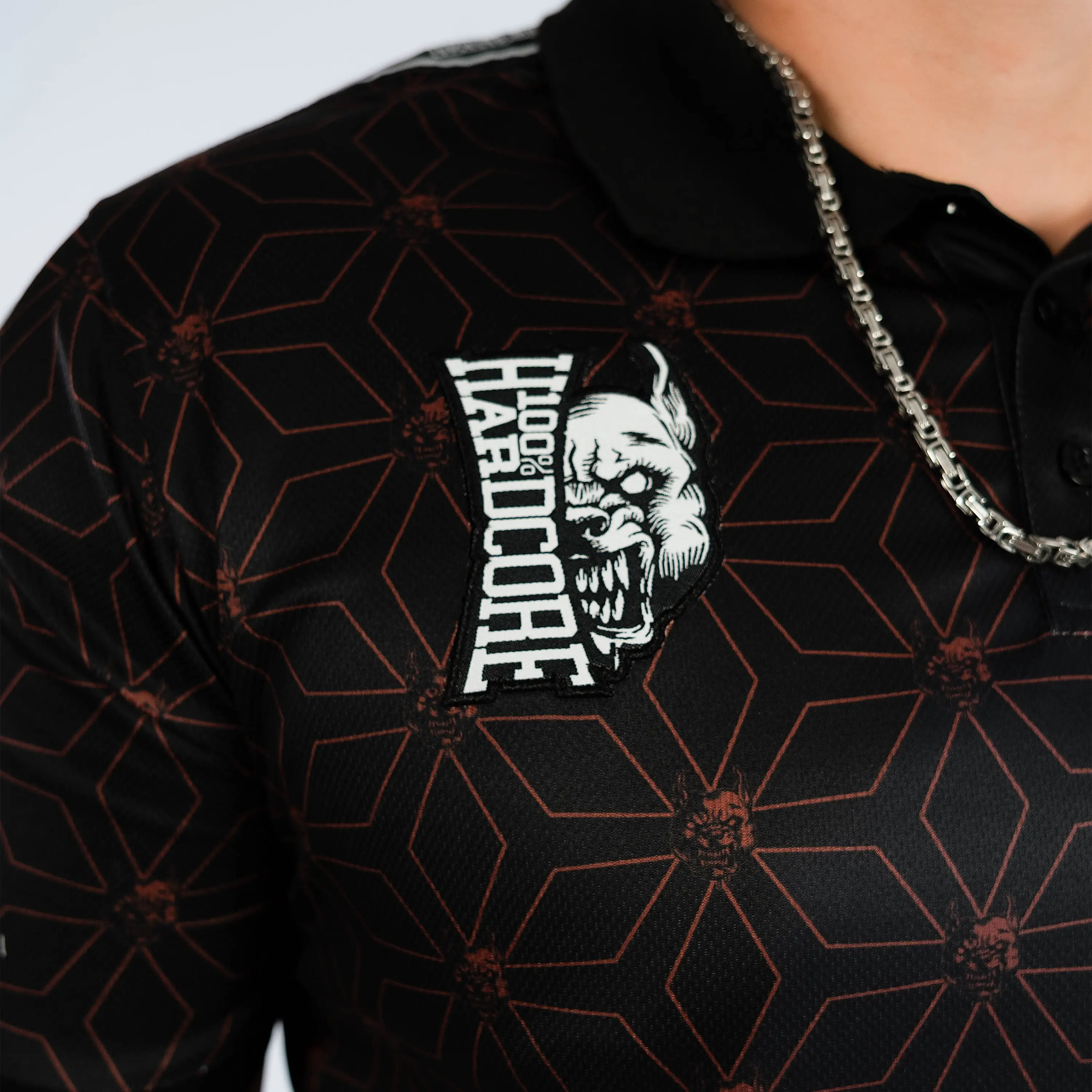 100% Hardcore Soccershirt Essential Taped Red - Image 6