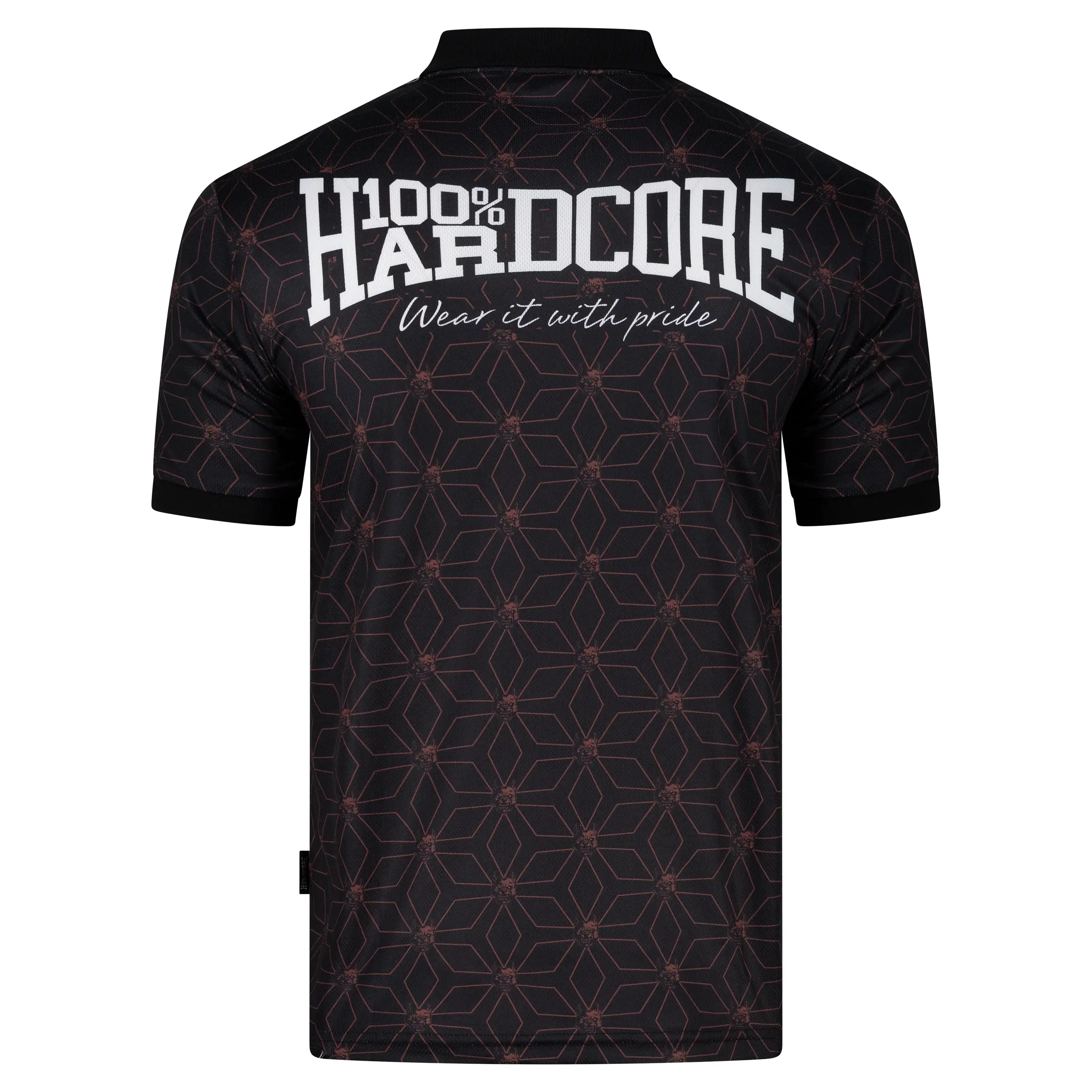 100% Hardcore Soccershirt Essential Taped Red - Image 7