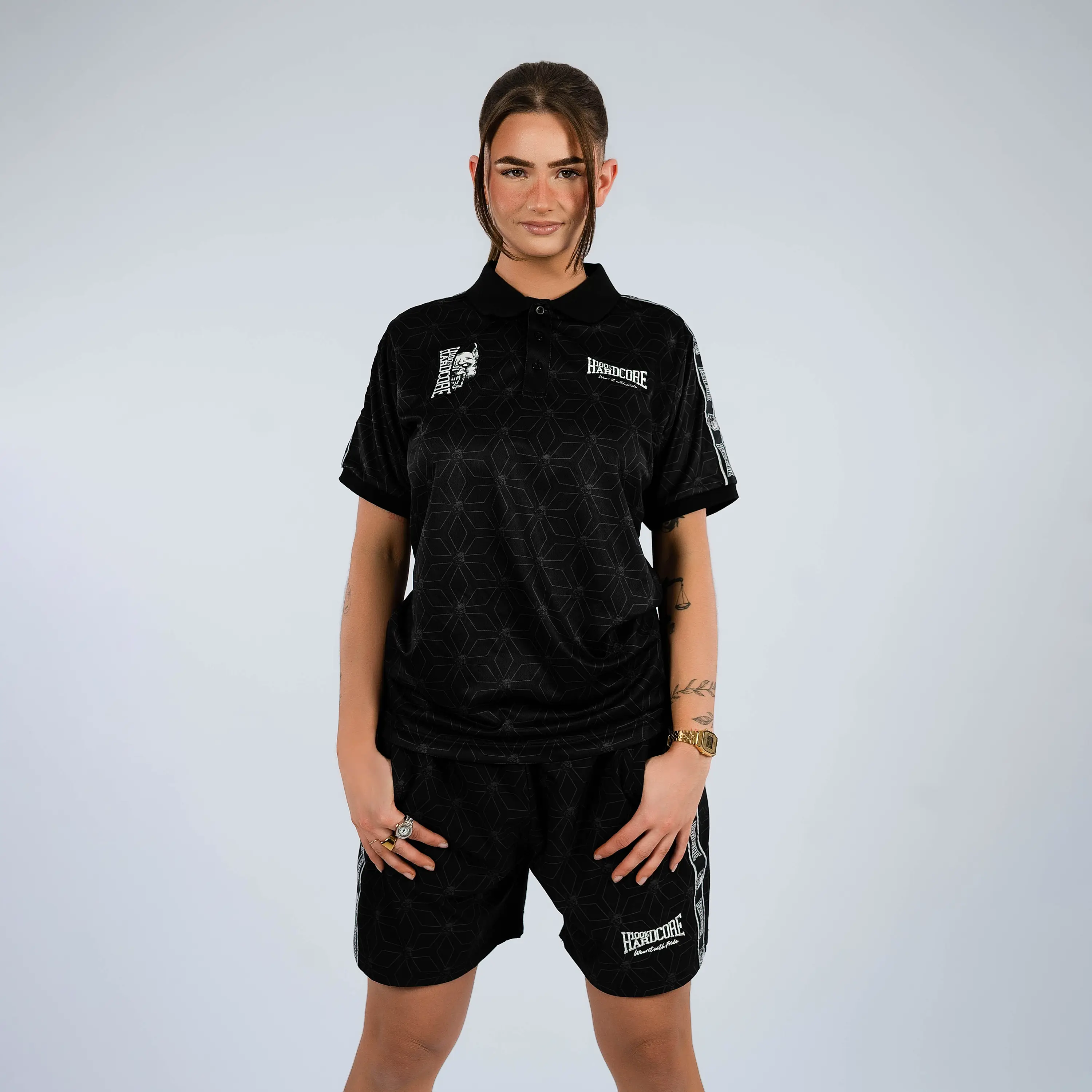 100% Hardcore Soccershirt Essential Taped White - Image 5