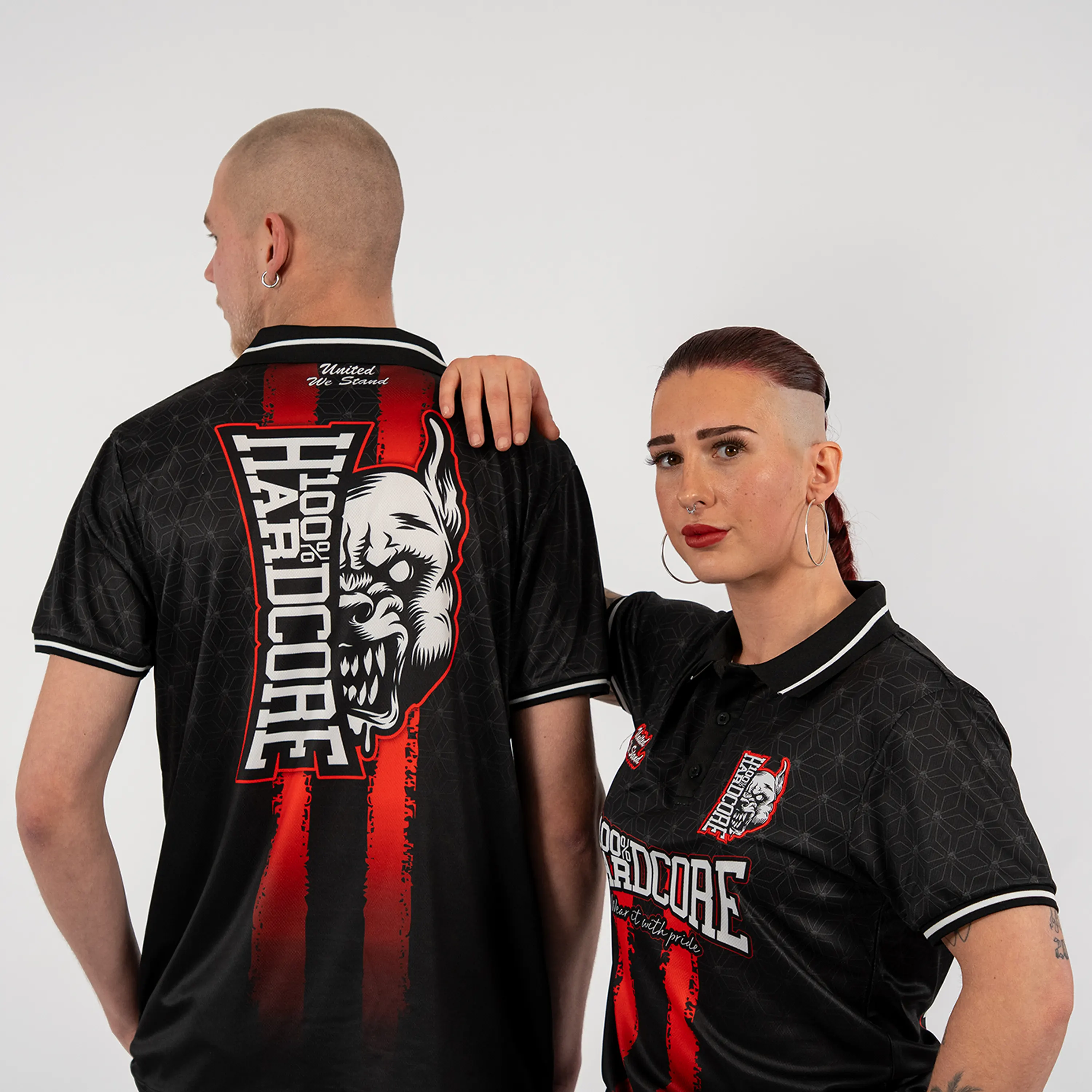 100% Hardcore Soccershirt Red Mark - Image 4