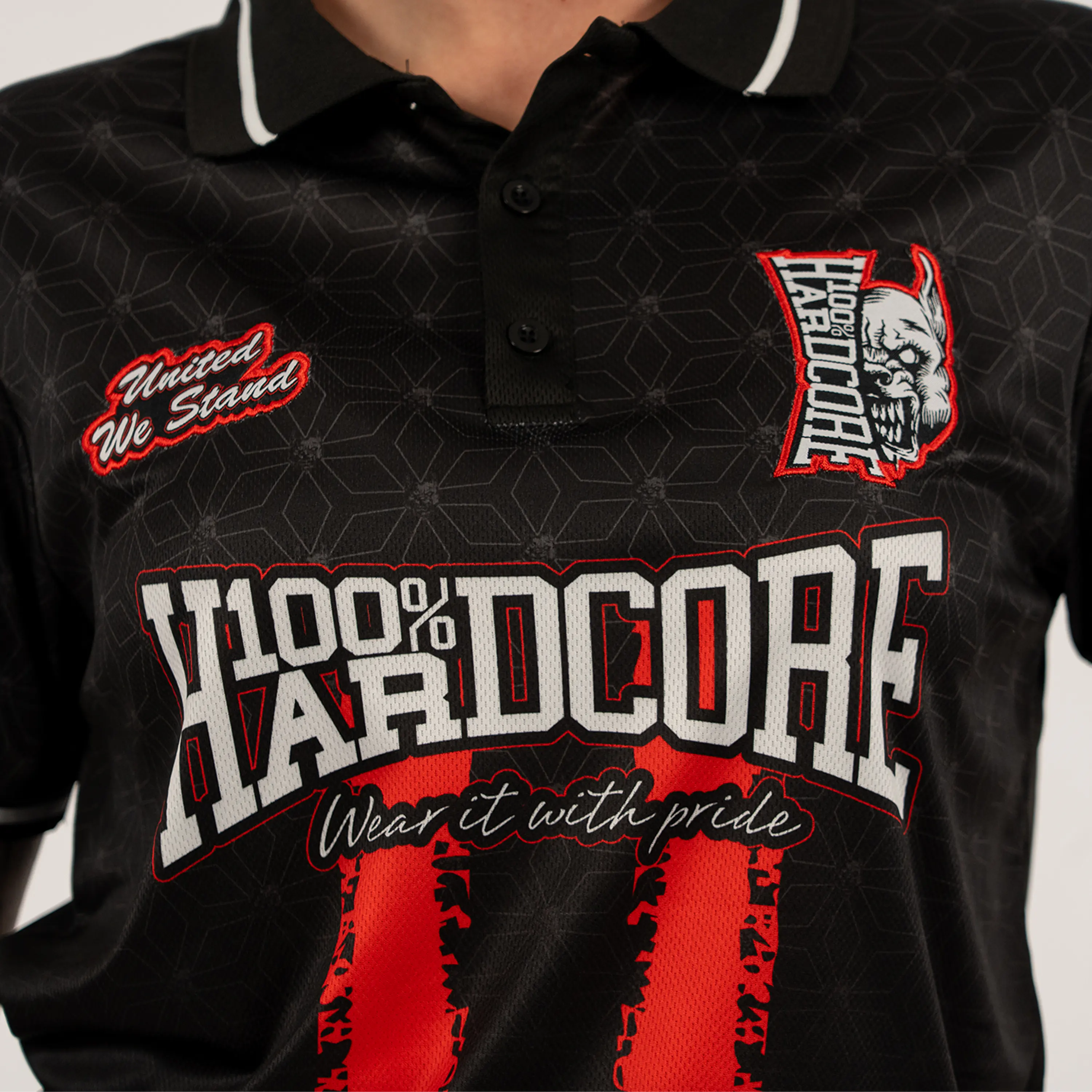 100% Hardcore Soccershirt Red Mark - Image 5