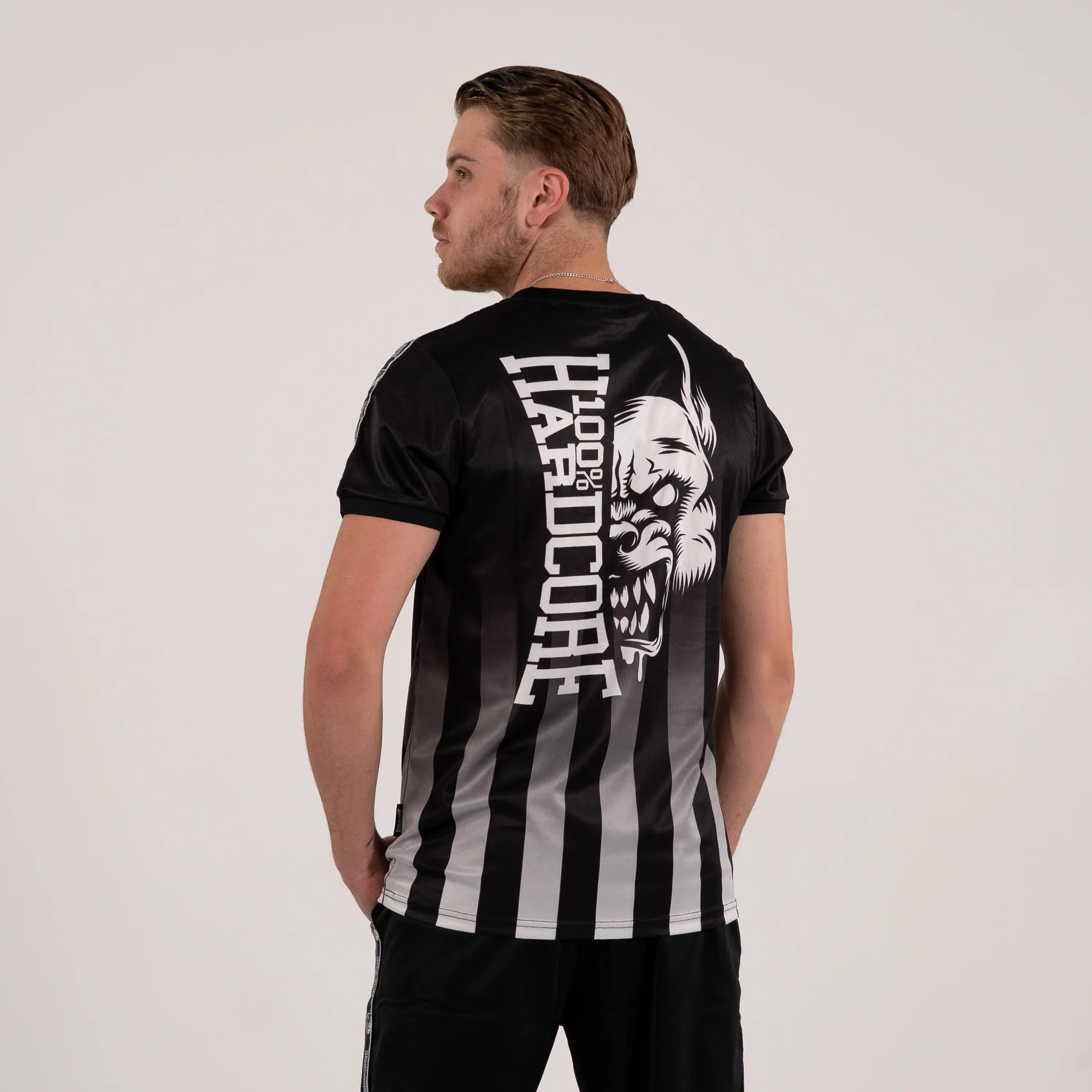 100% Hardcore Soccershirt Striped Branded Rage - Image 4
