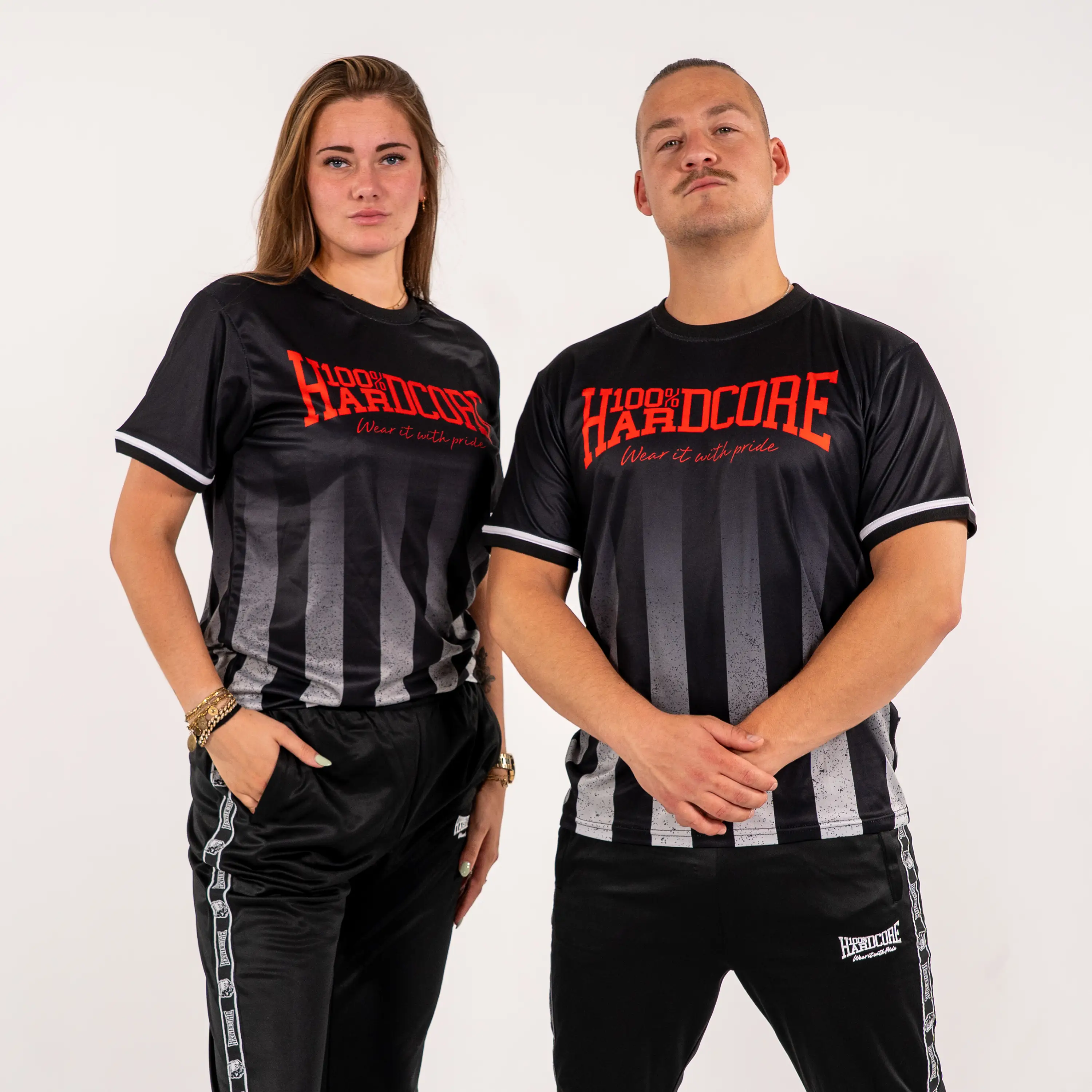 100% Hardcore Soccershirt Striped Distorted - Image 3