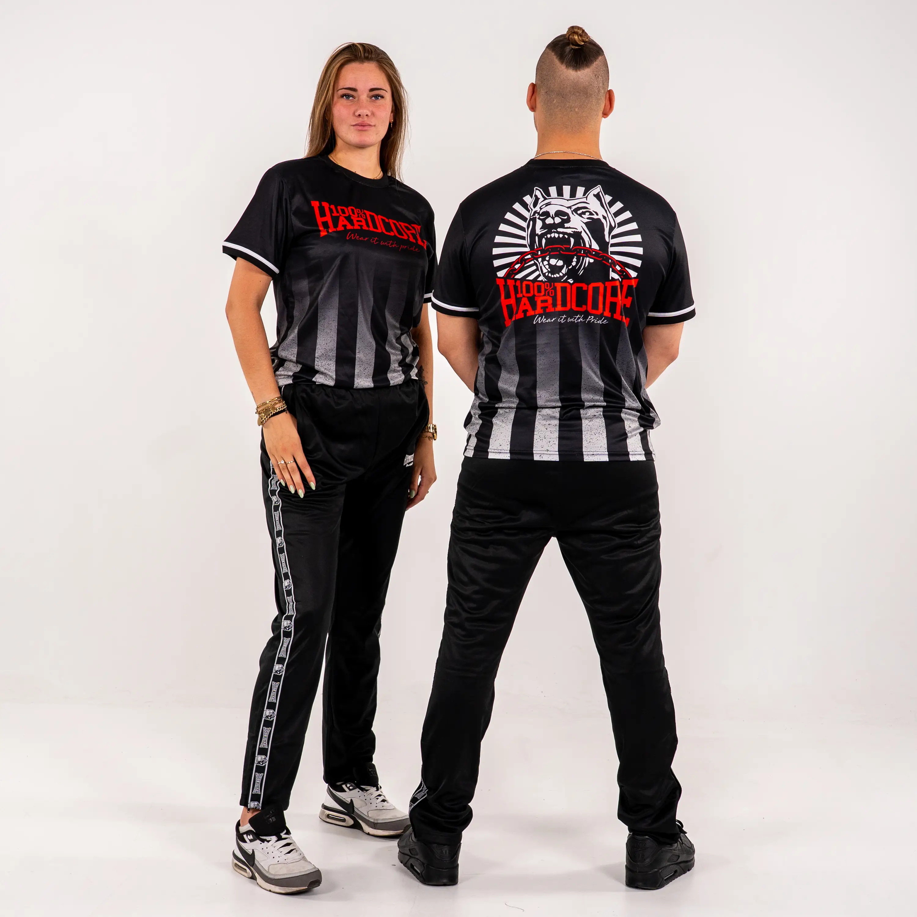 100% Hardcore Soccershirt Striped Distorted - Image 4