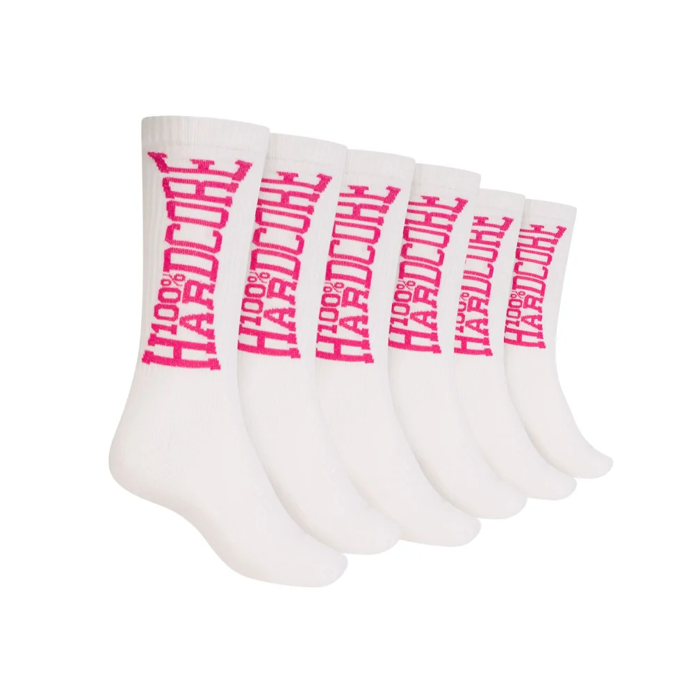 100% Hardcore Sport Socks 3-Pack Pink