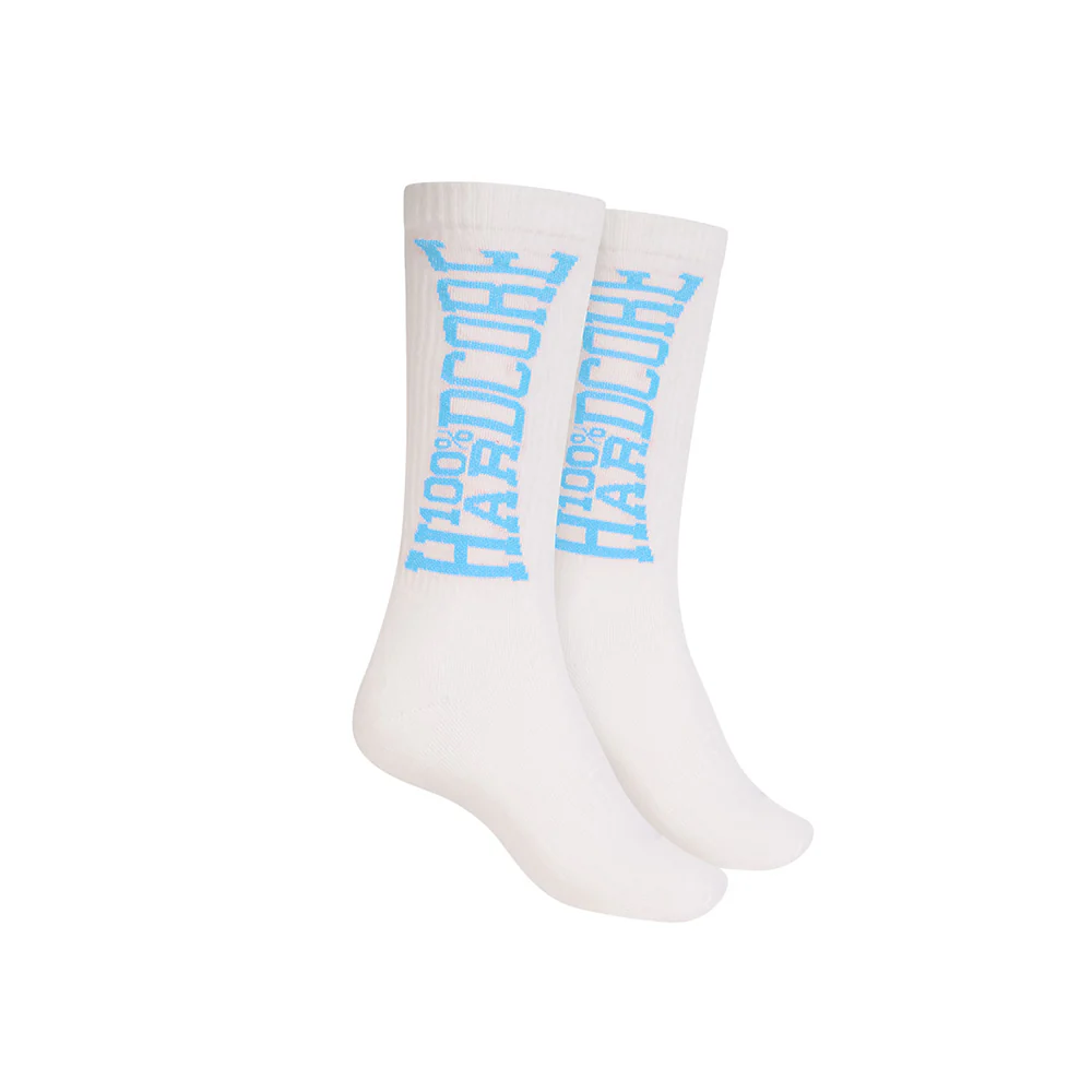 100% Hardcore Sport Socks Essential White/Blue