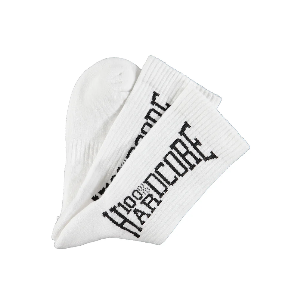 100% Hardcore Sport Socks White - Image 4