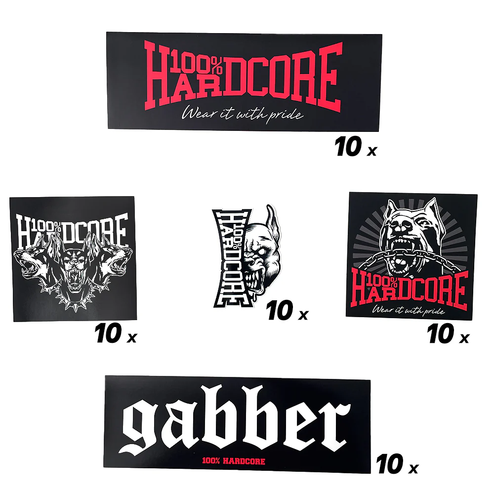 100% Hardcore Stickerset 50 Pack - Image 2