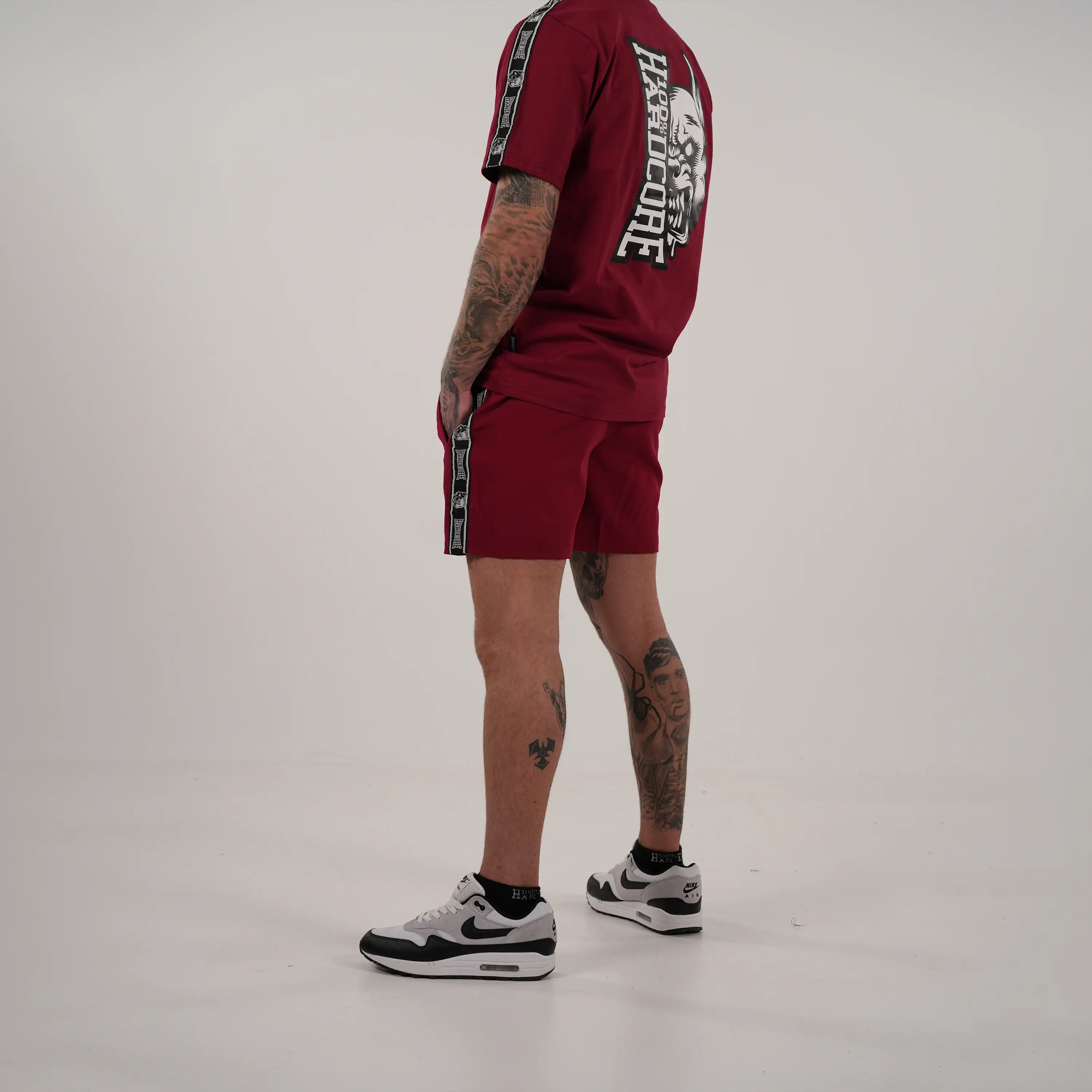100% Hardcore Swimshorts Branded Rage Red - Image 3