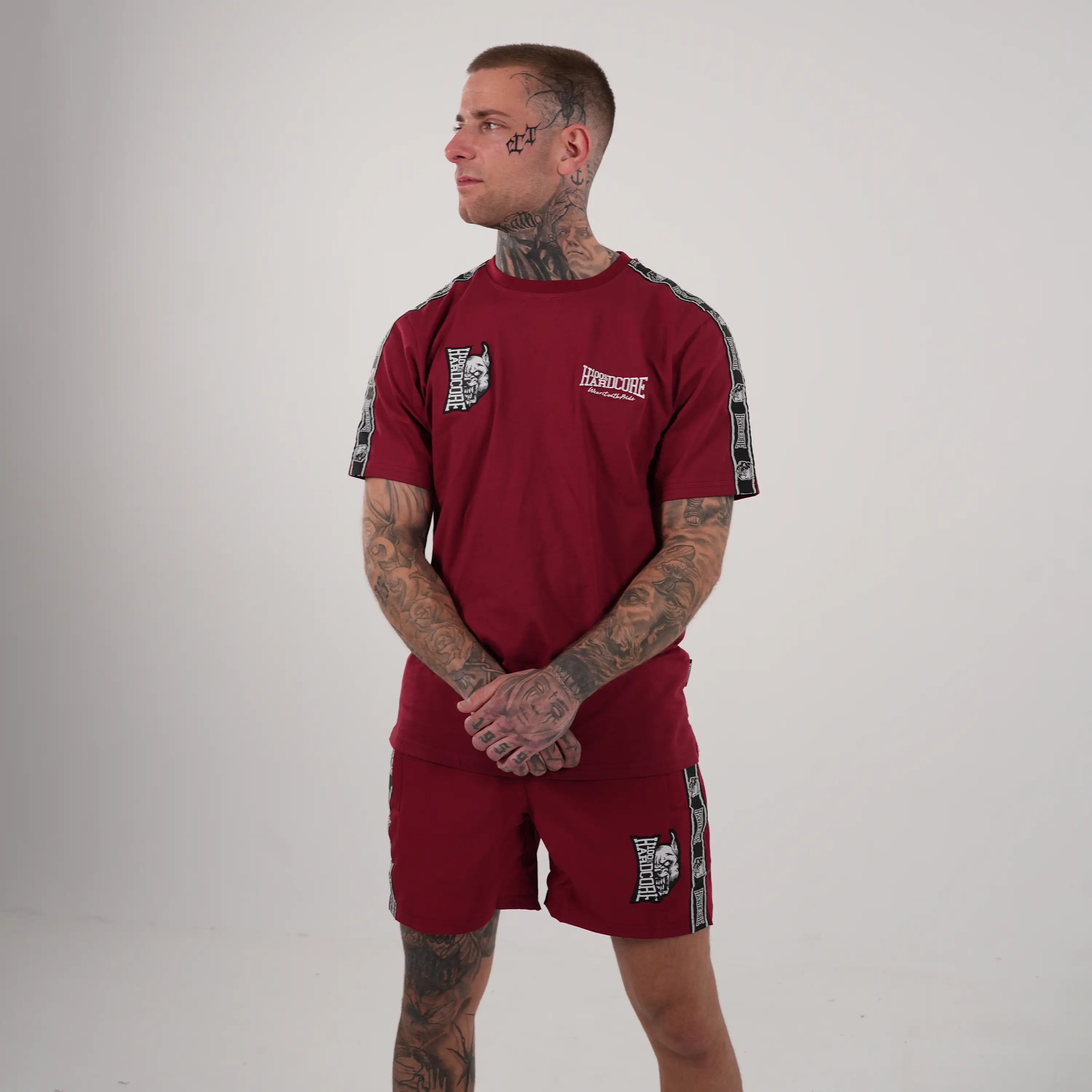 100% Hardcore Swimshorts Branded Rage Red - Image 4