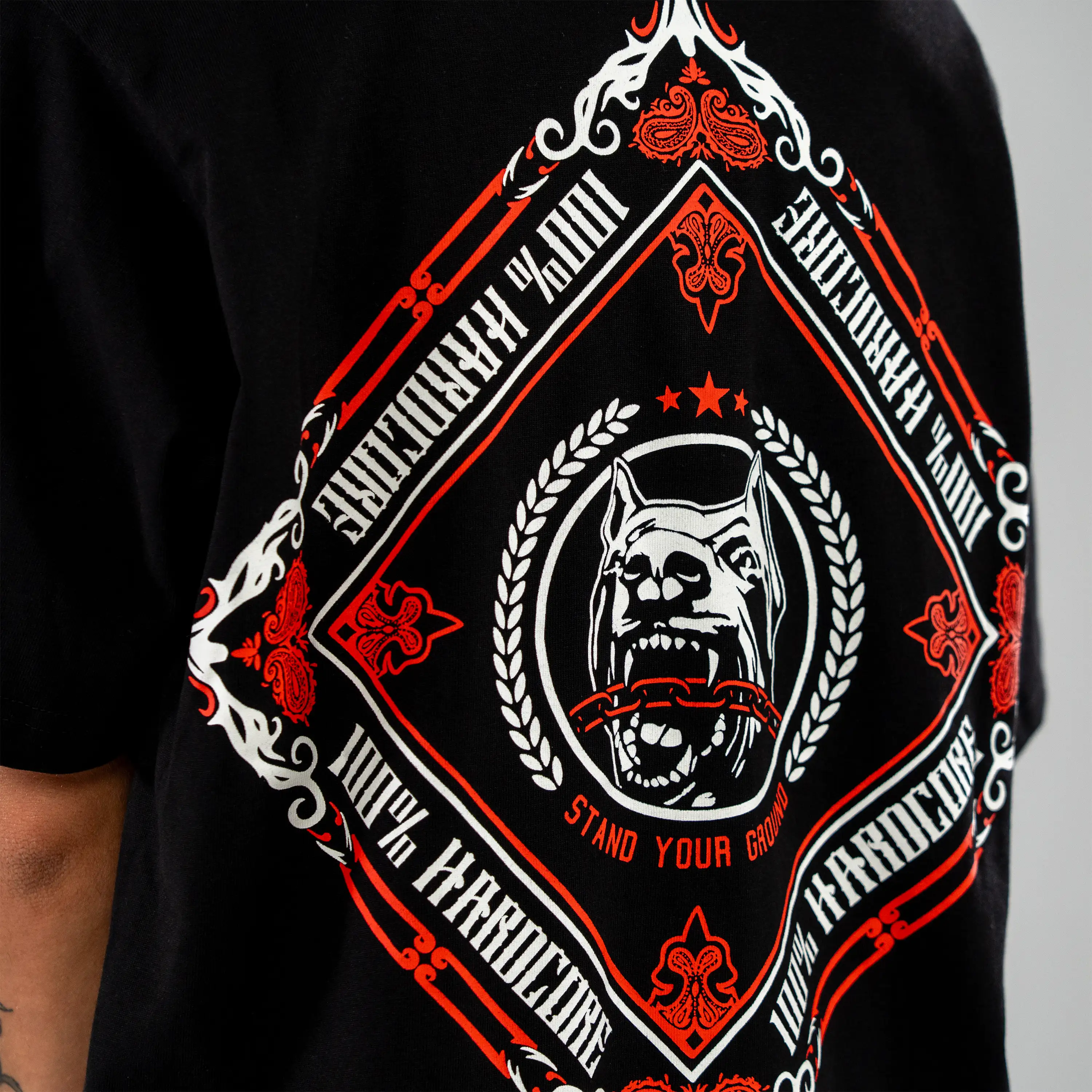 100% Hardcore T-Shirt Bandana - Image 5
