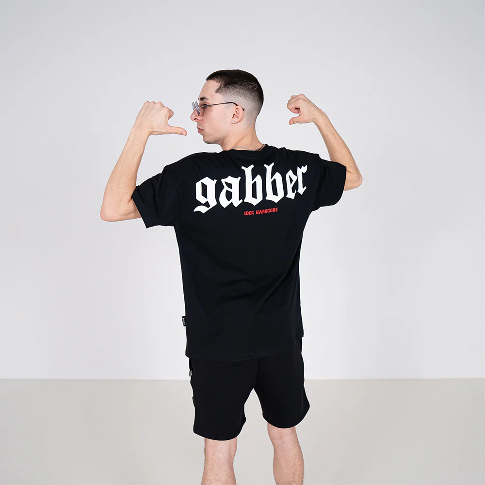 100% Hardcore T-shirt Gabber Big Black - Image 5