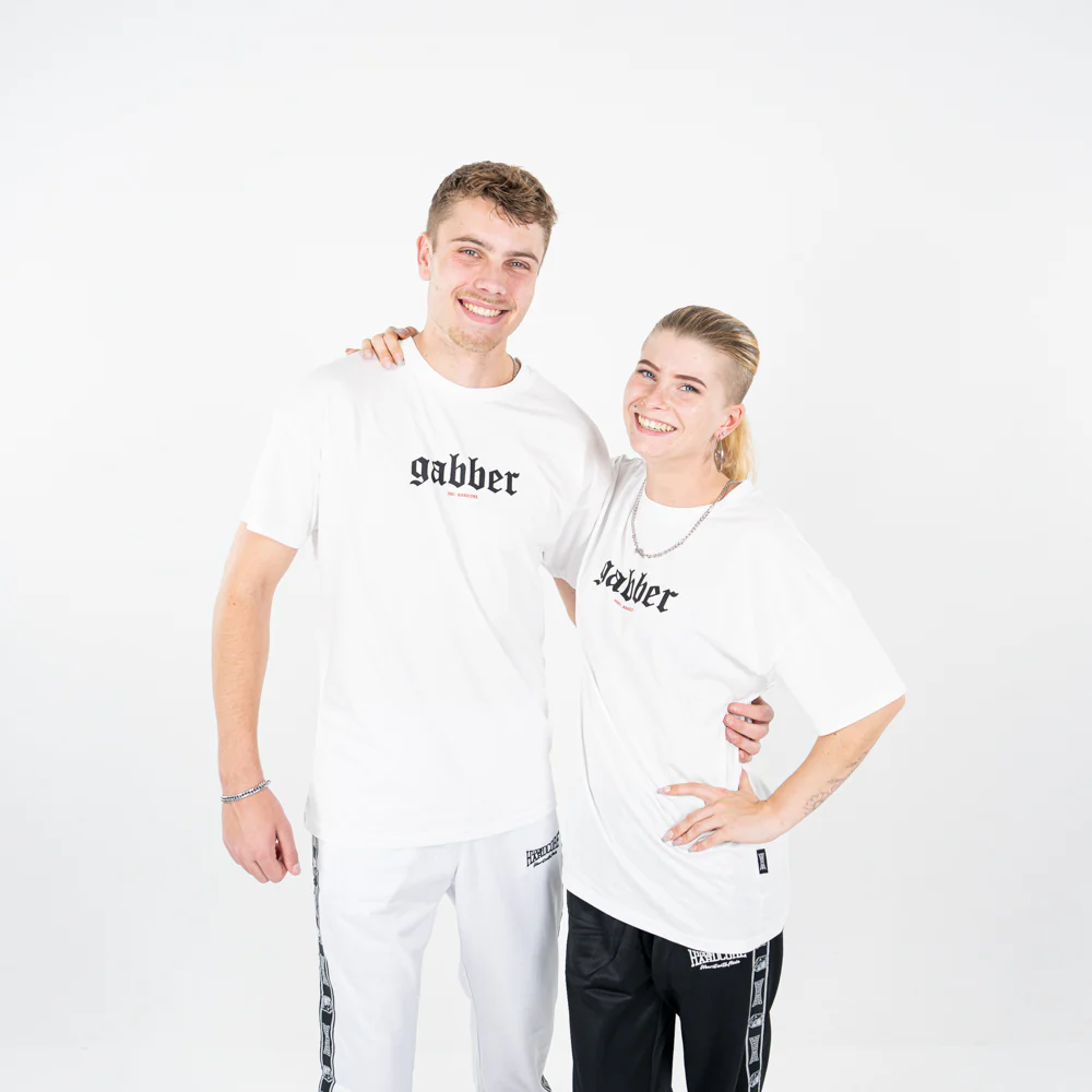 100% Hardcore T-shirt Gabber Big White - Image 3