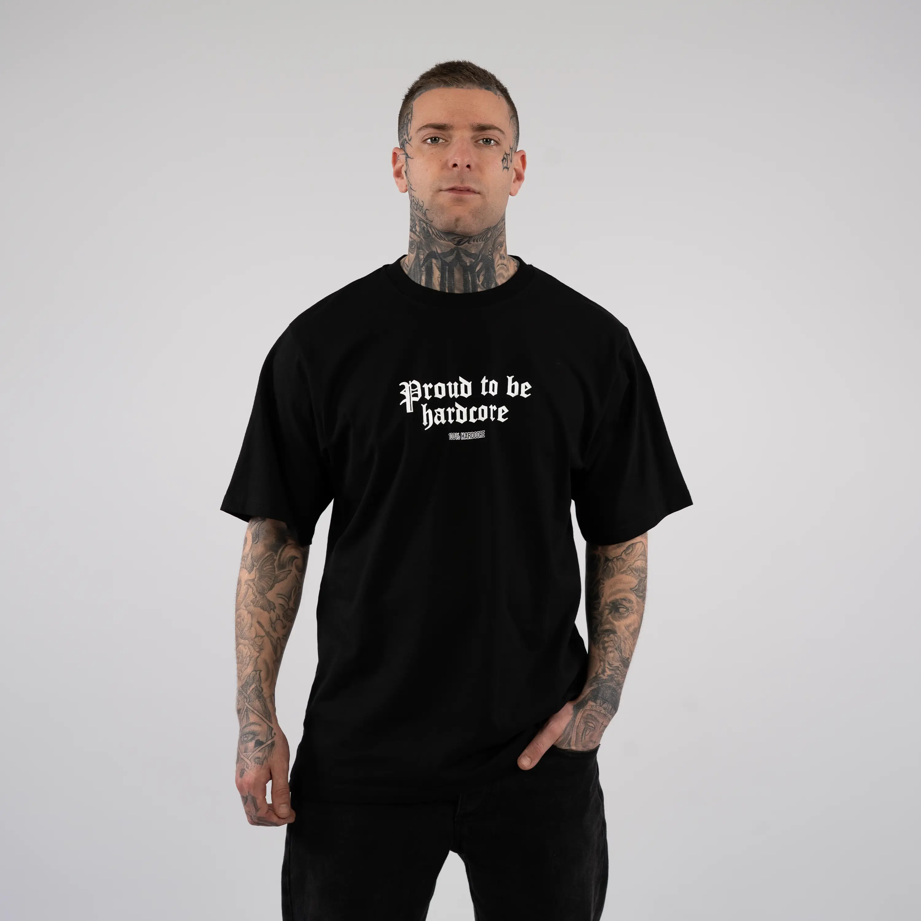 100% Hardcore T-shirt Proud to Be Black - Image 2