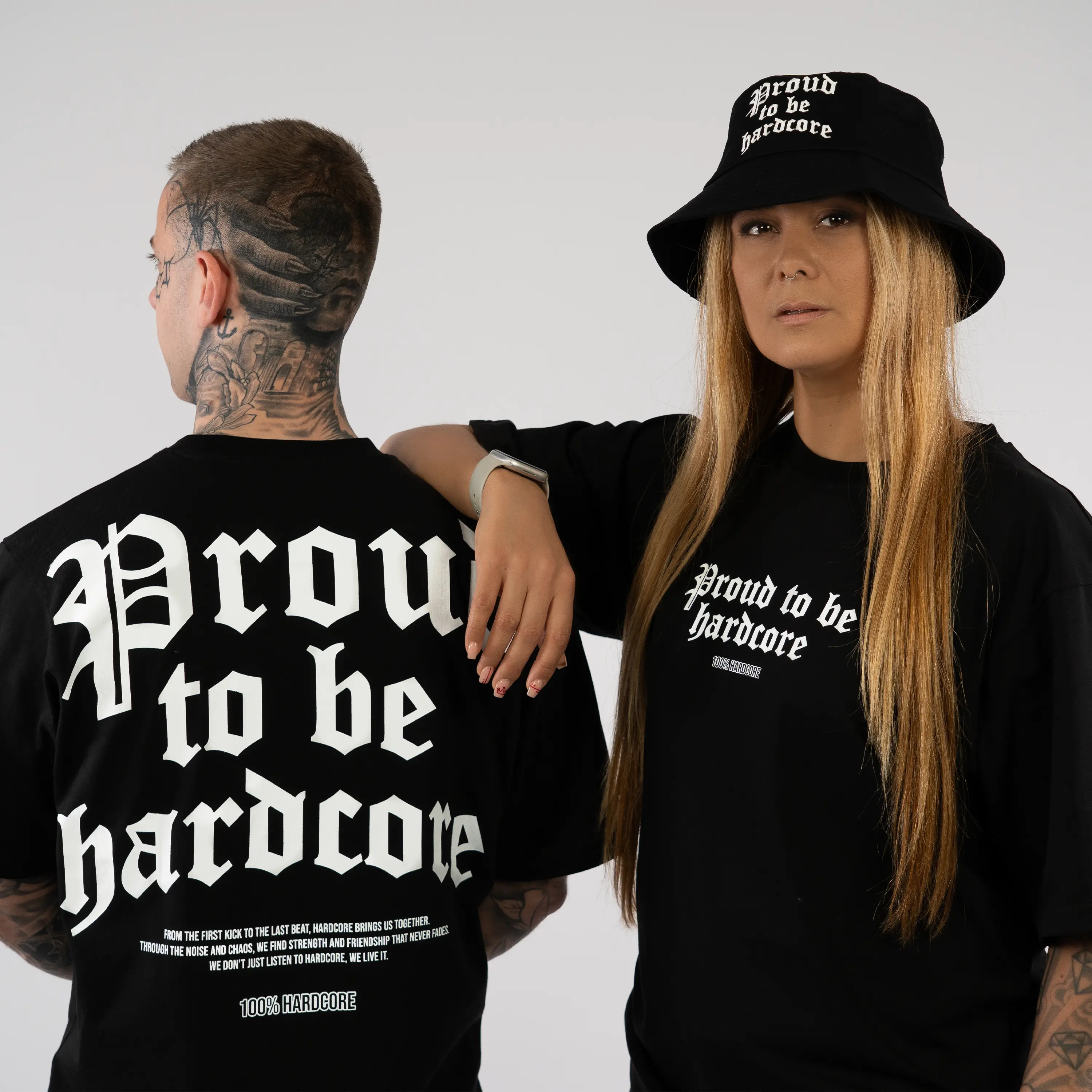 100% Hardcore T-shirt Proud to Be Black - Image 3