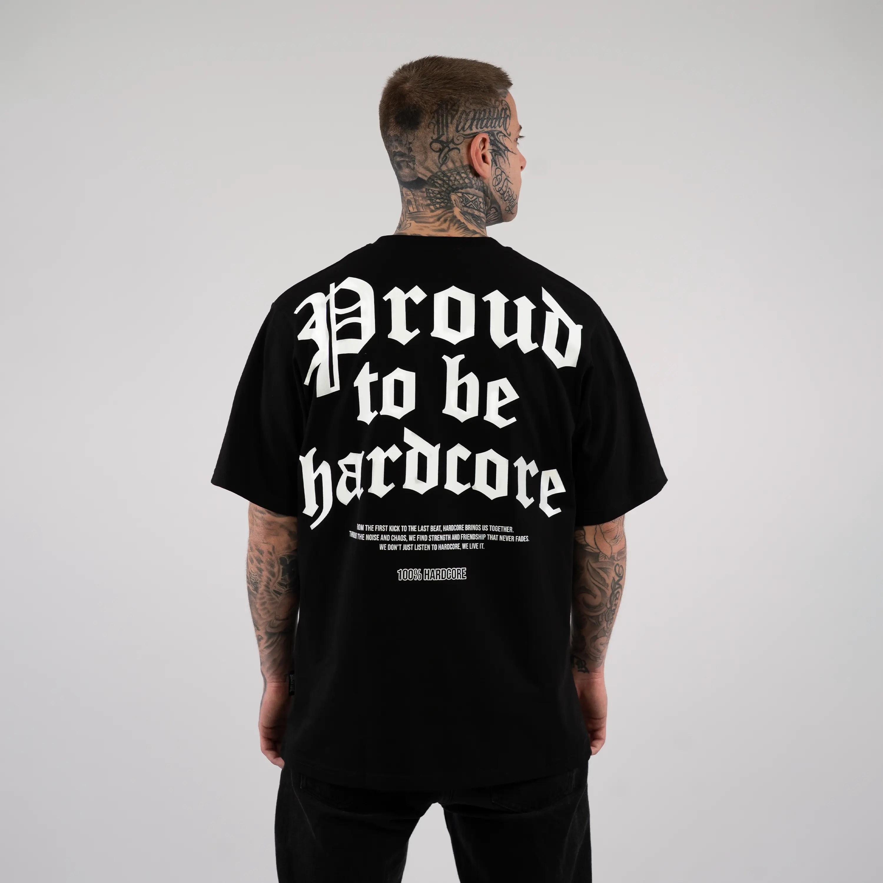 100% Hardcore T-shirt Proud to Be Black - Image 4