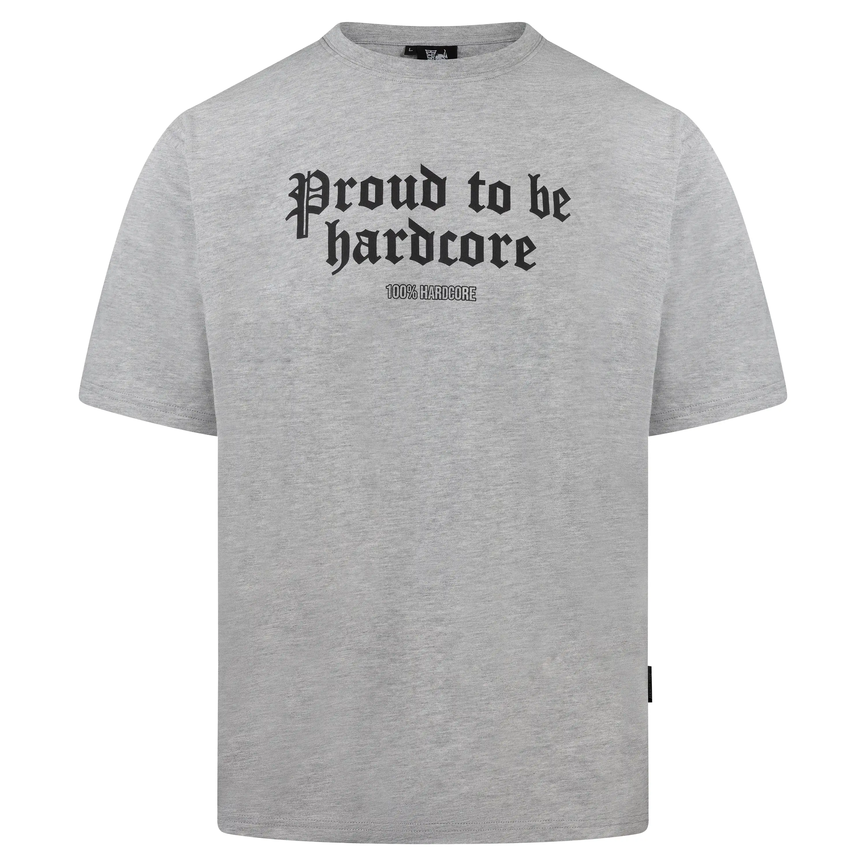 100% Hardcore T-shirt Proud to Be Grey - Image 7