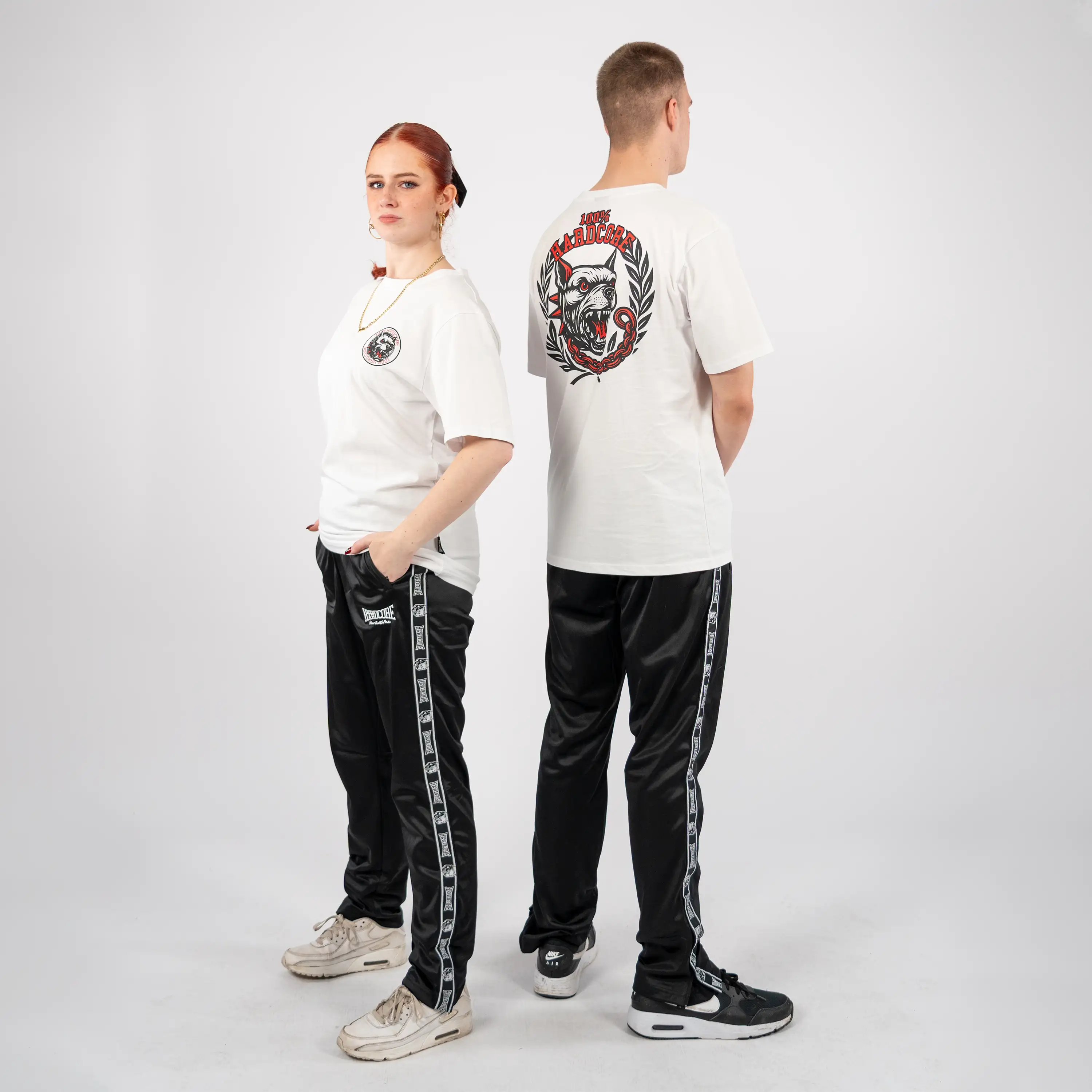 100% Hardcore T-shirt Unleashed White - Image 4