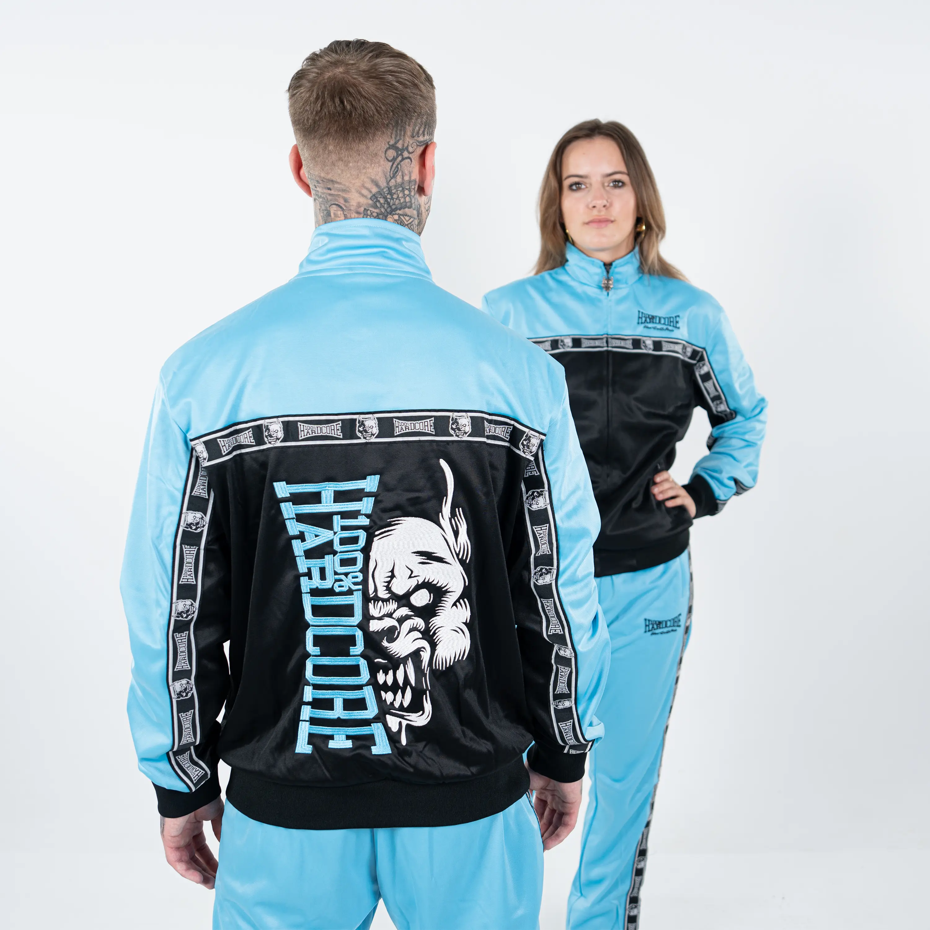 100% Hardcore Training Jacket Essential Blue - Image 3