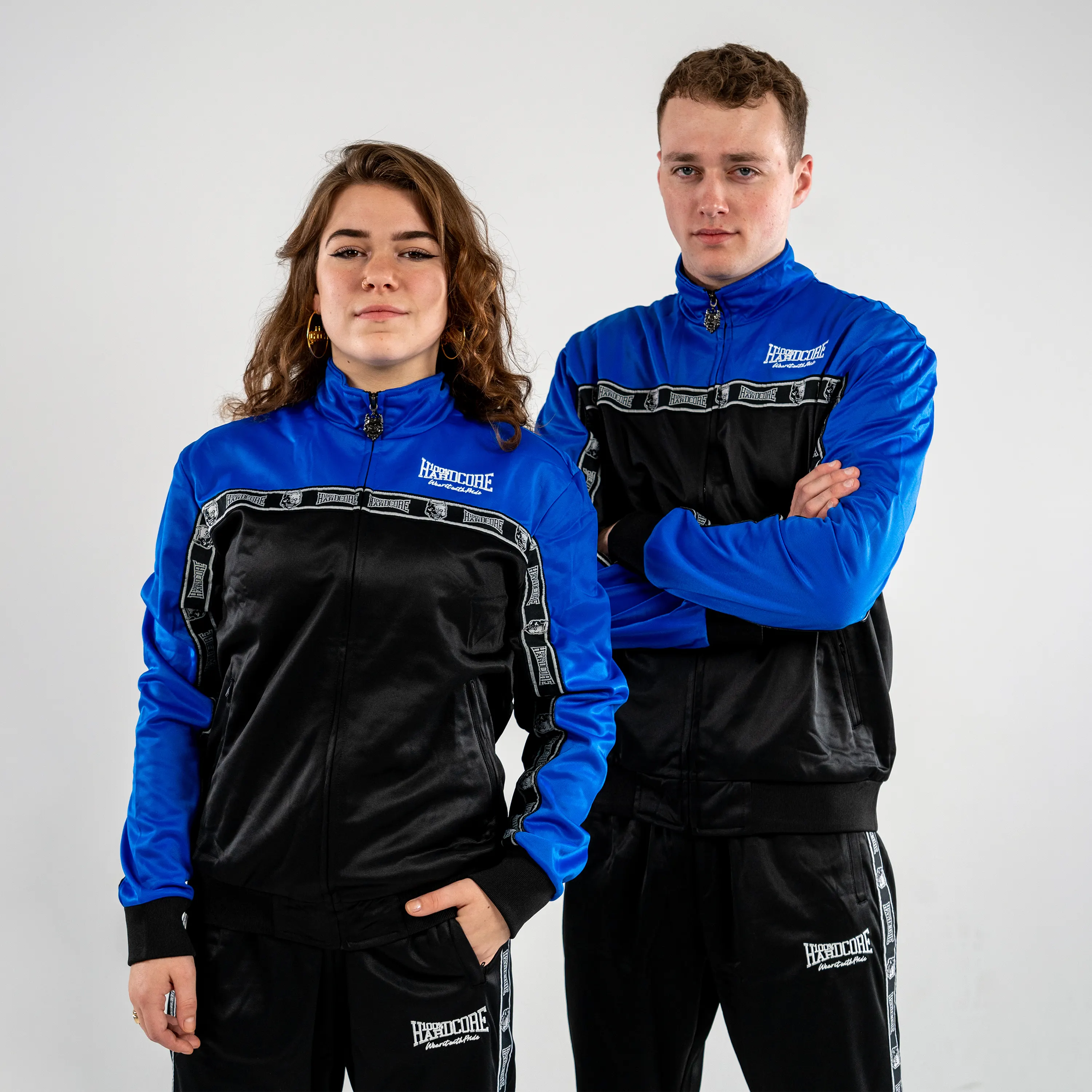 100% Hardcore Training Jacket Essential Cobalt Blue - Image 3