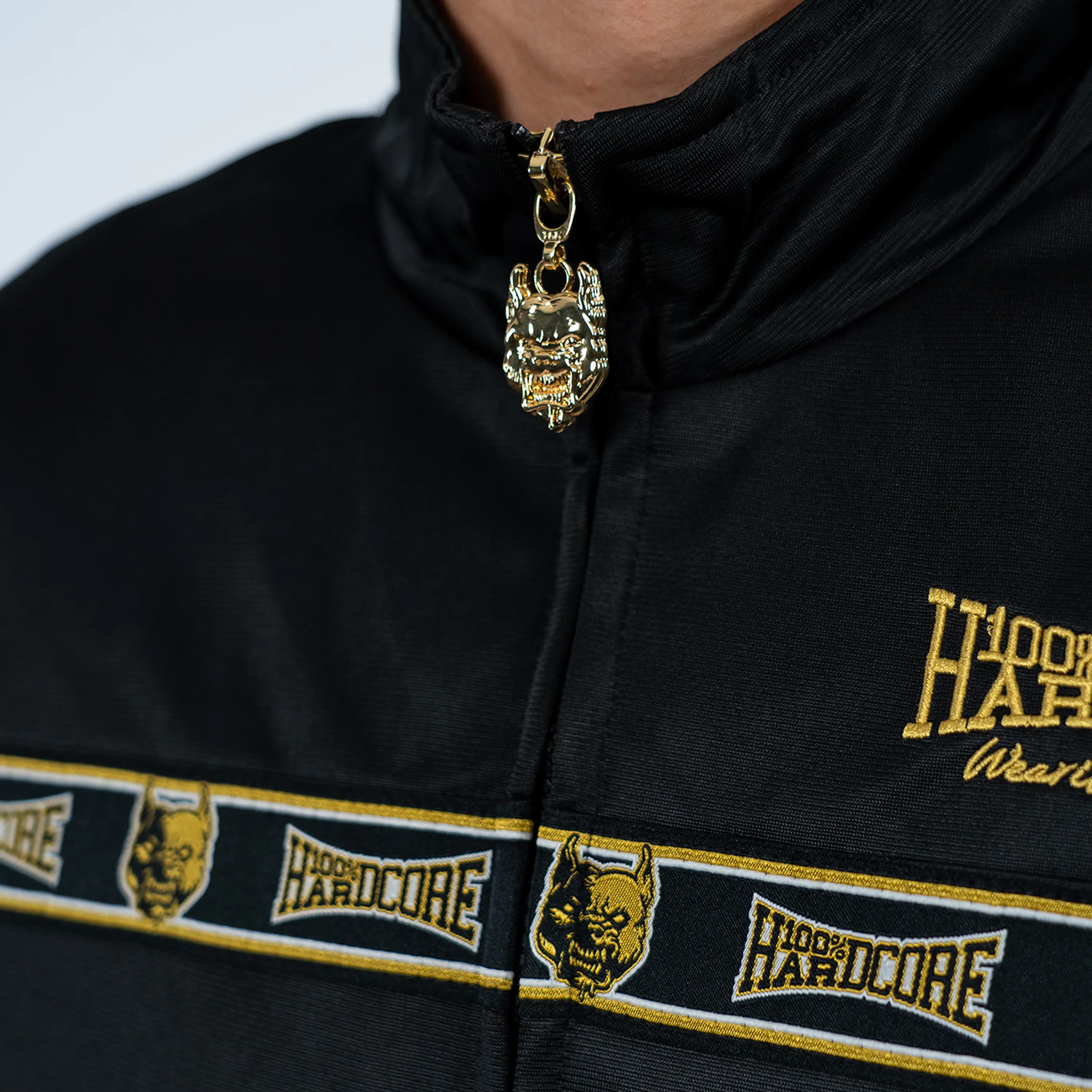 100% Hardcore Training Jacket Essential Gold - Image 4