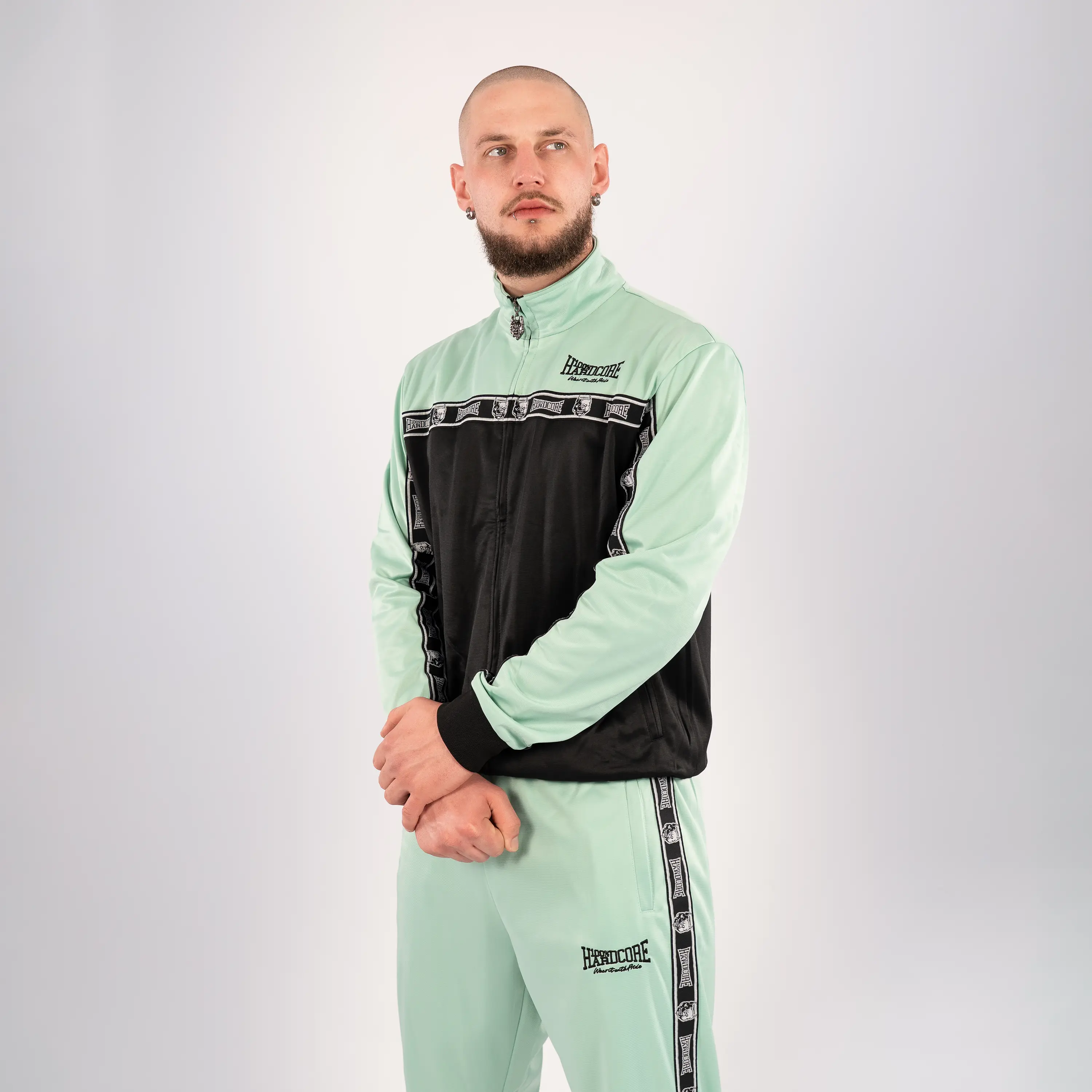 100% Hardcore Training Jacket Essential Mint - Image 4