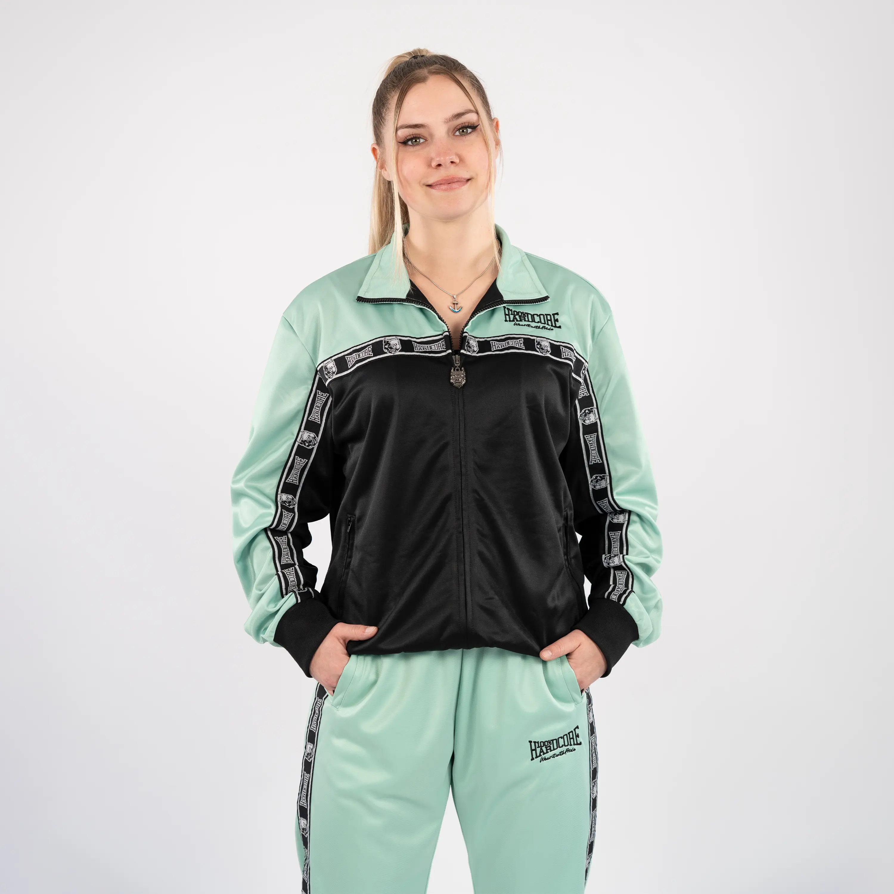 100% Hardcore Training Jacket Essential Mint - Image 6