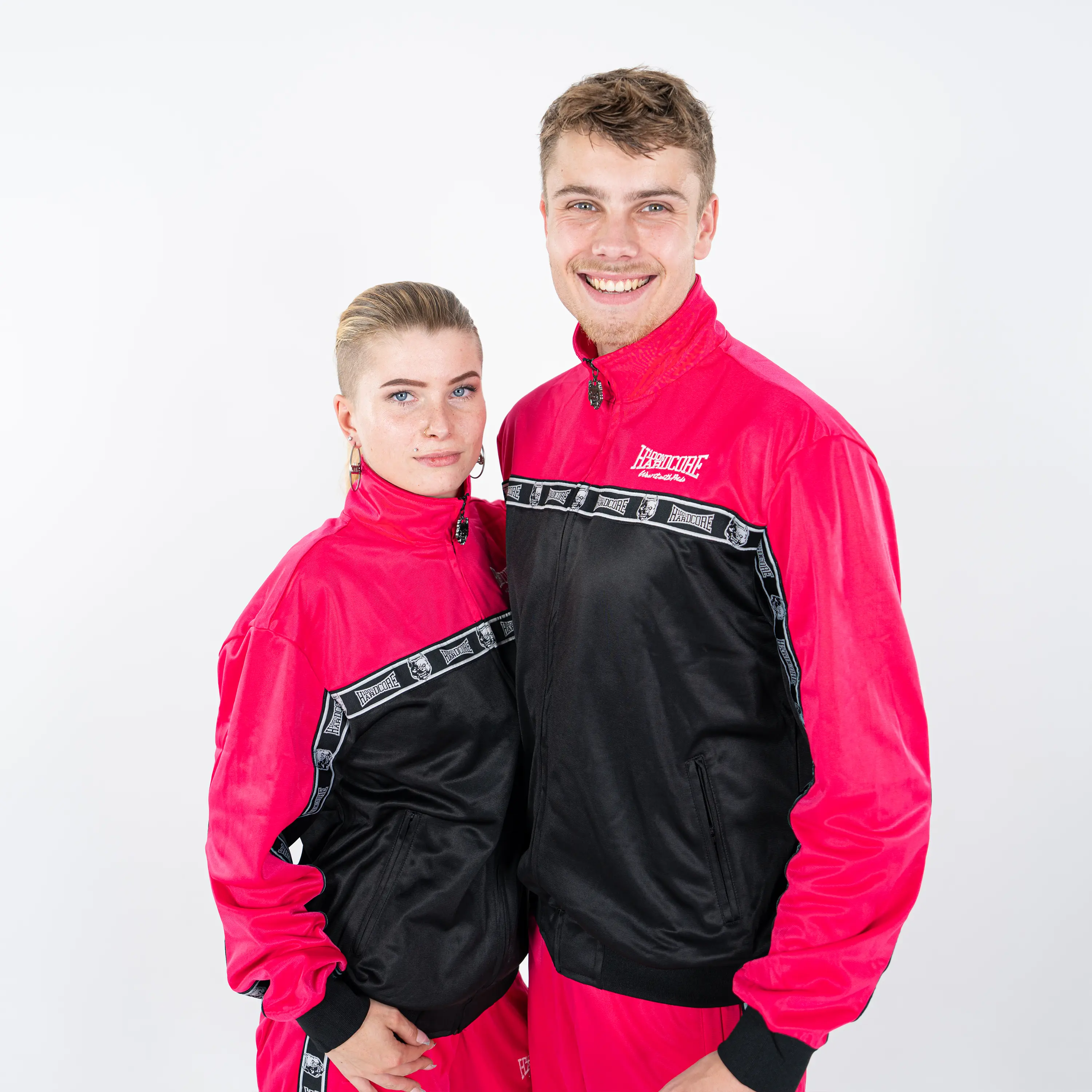 100% Hardcore Training Jacket Essential Pink - Image 2